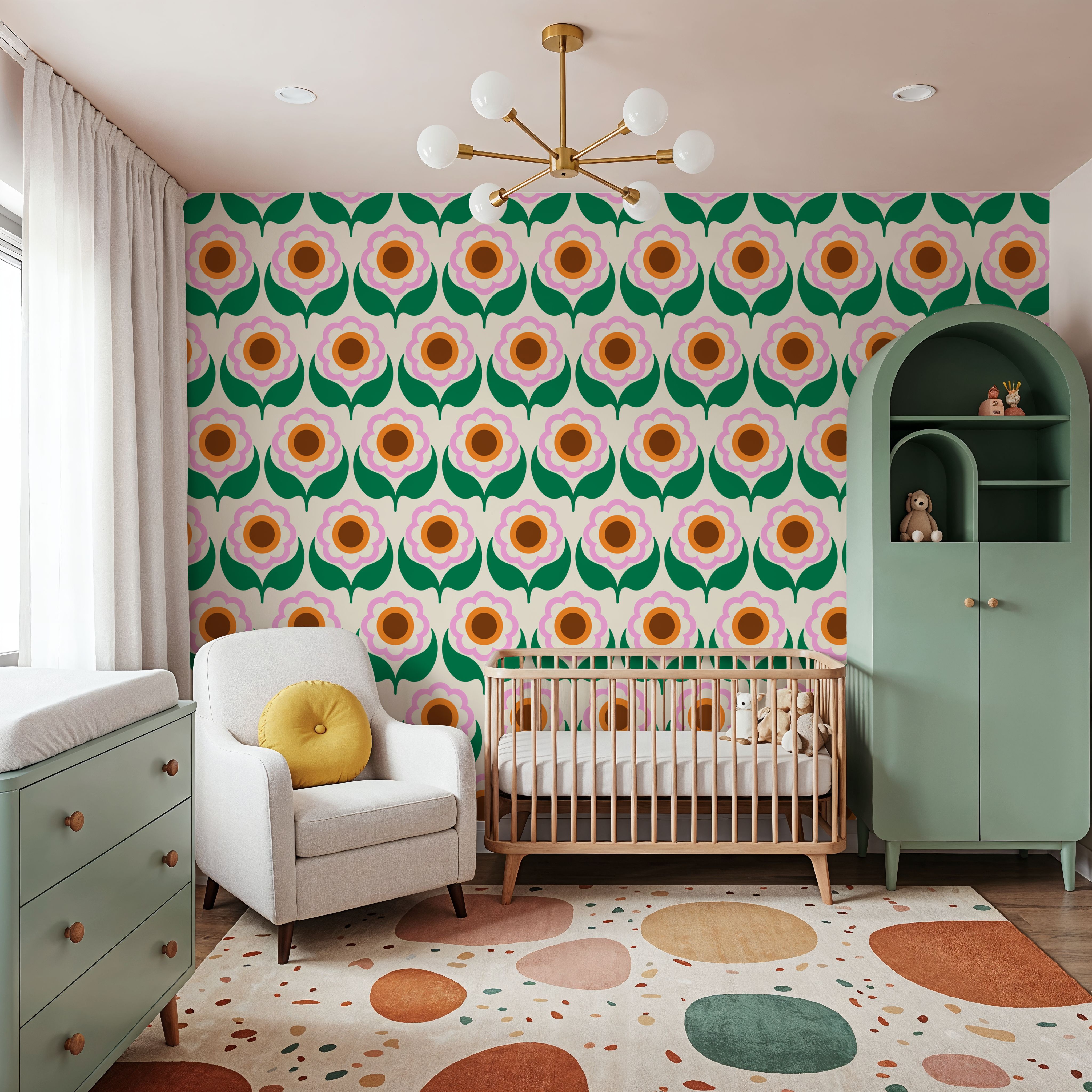 70's Fun Flowers, Spring