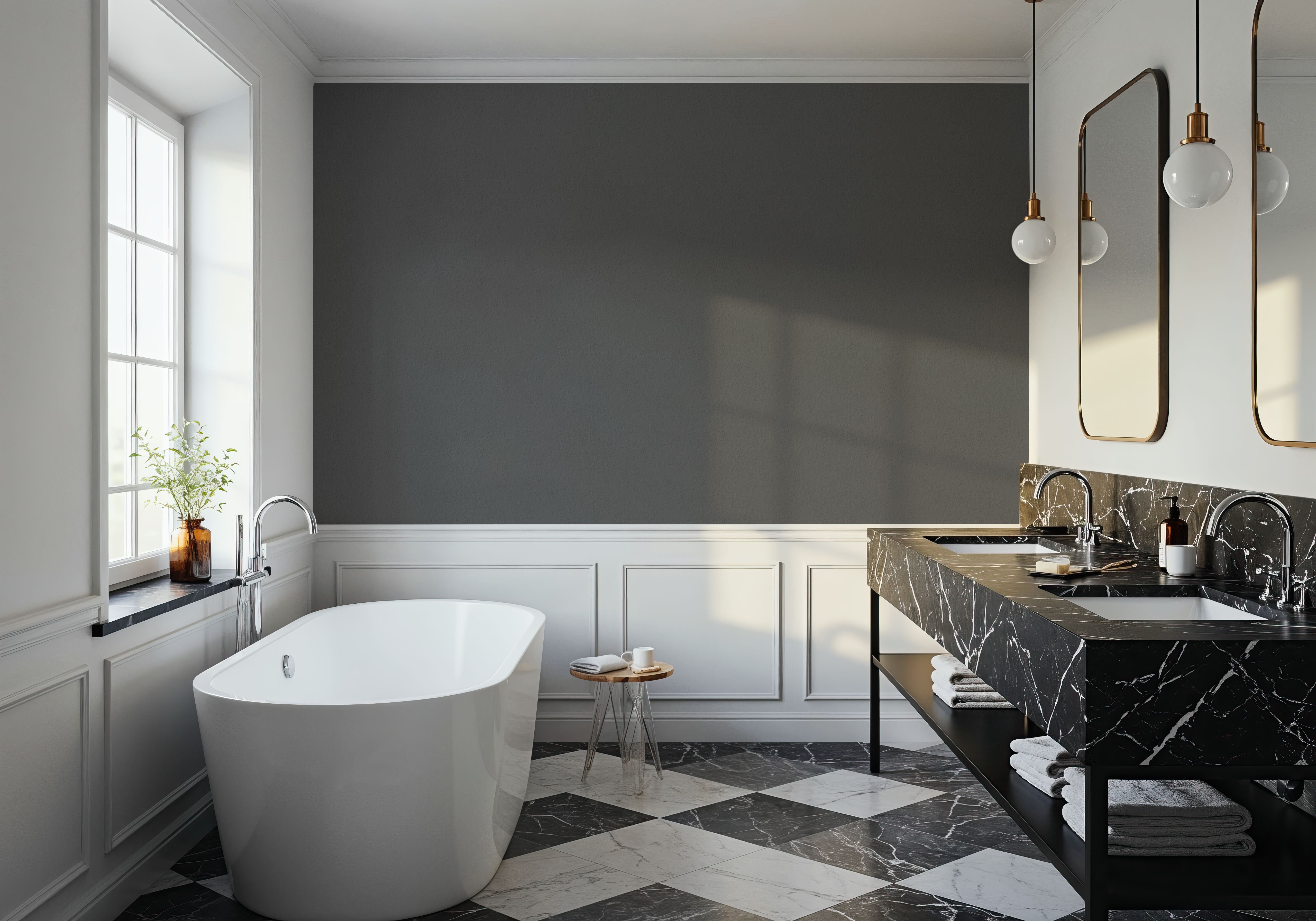 Faux Sand Stucco Finish, Graphite