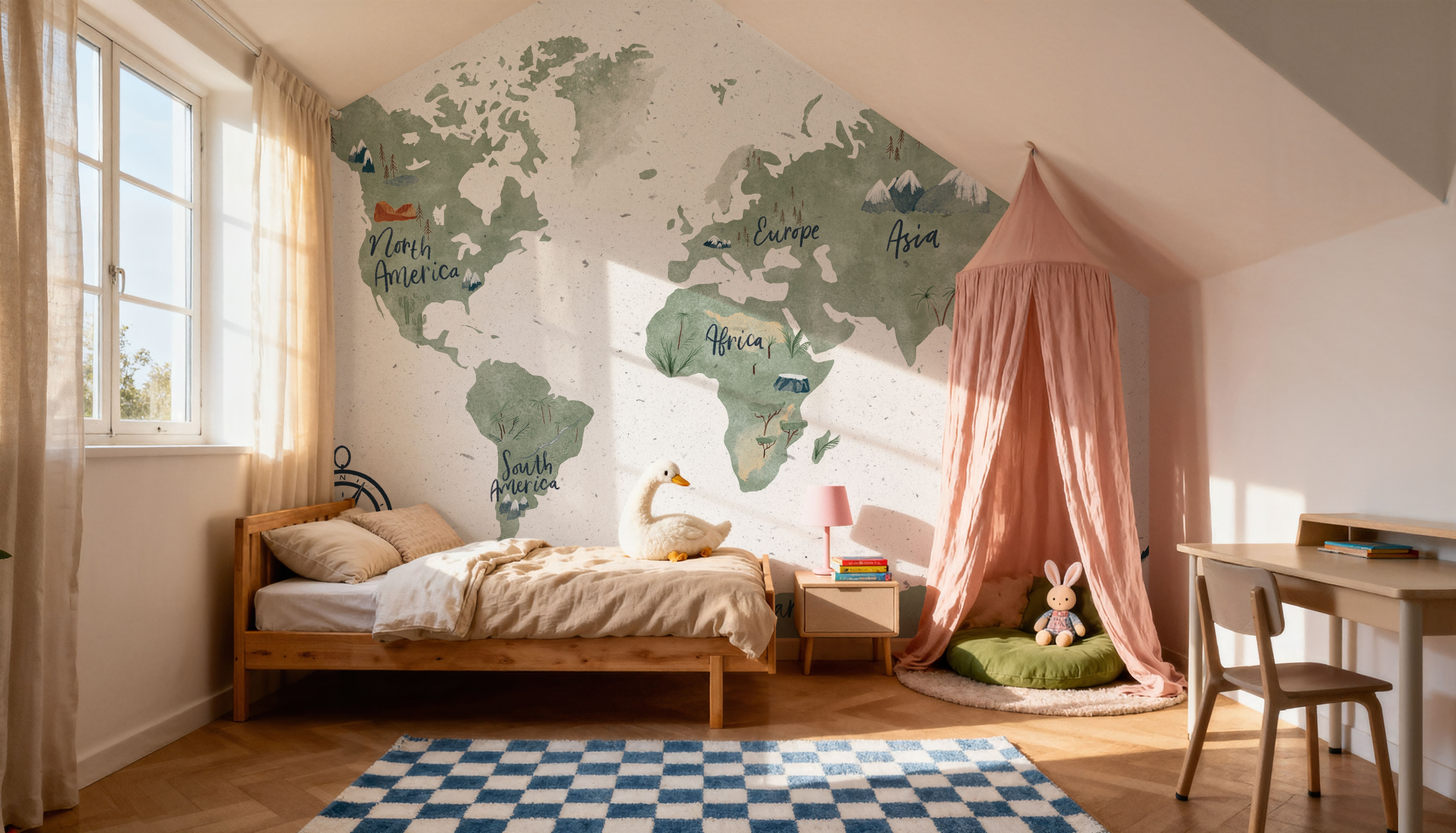 Scandi Map White