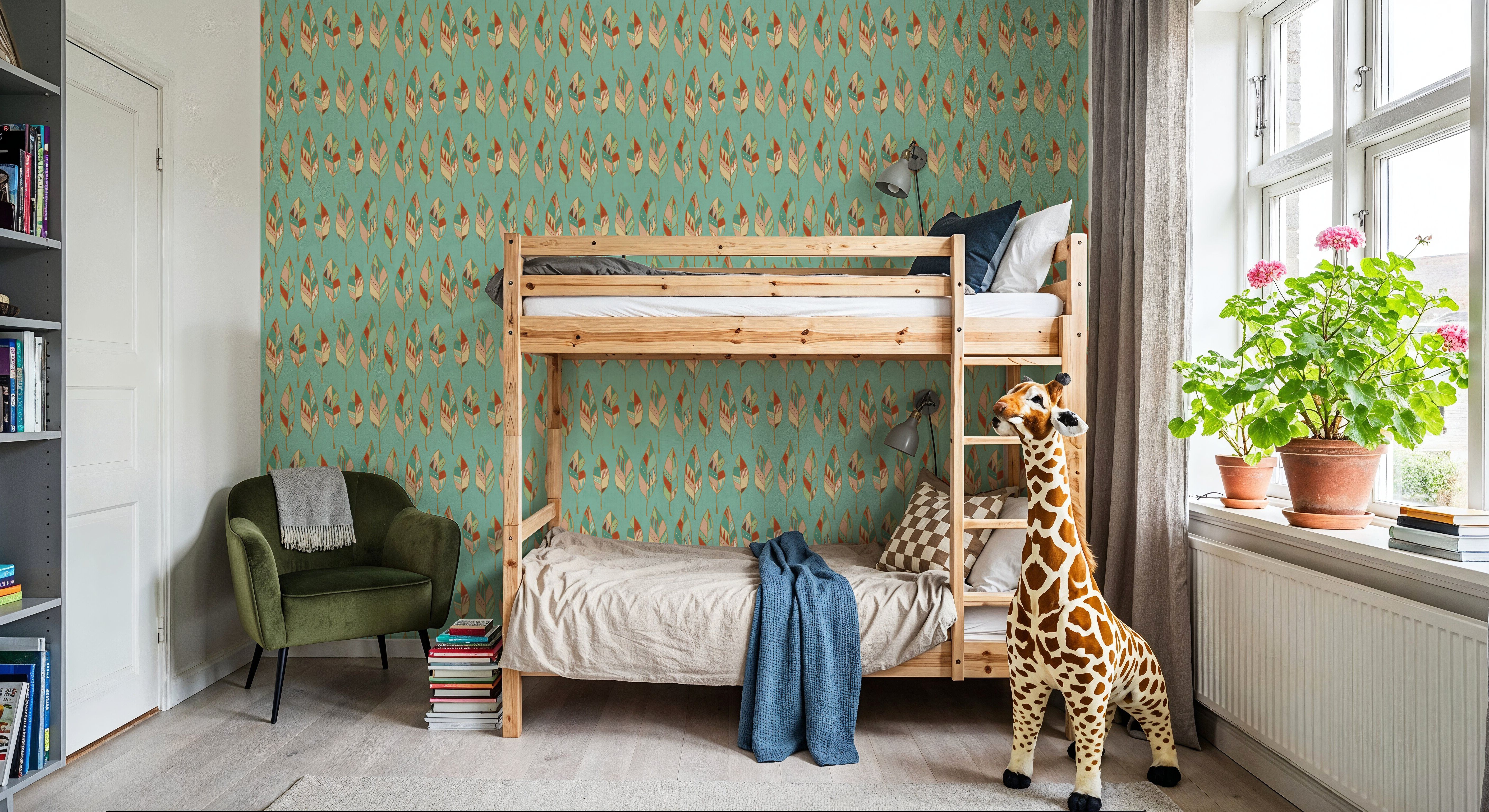 Southwestern Feathers Blue