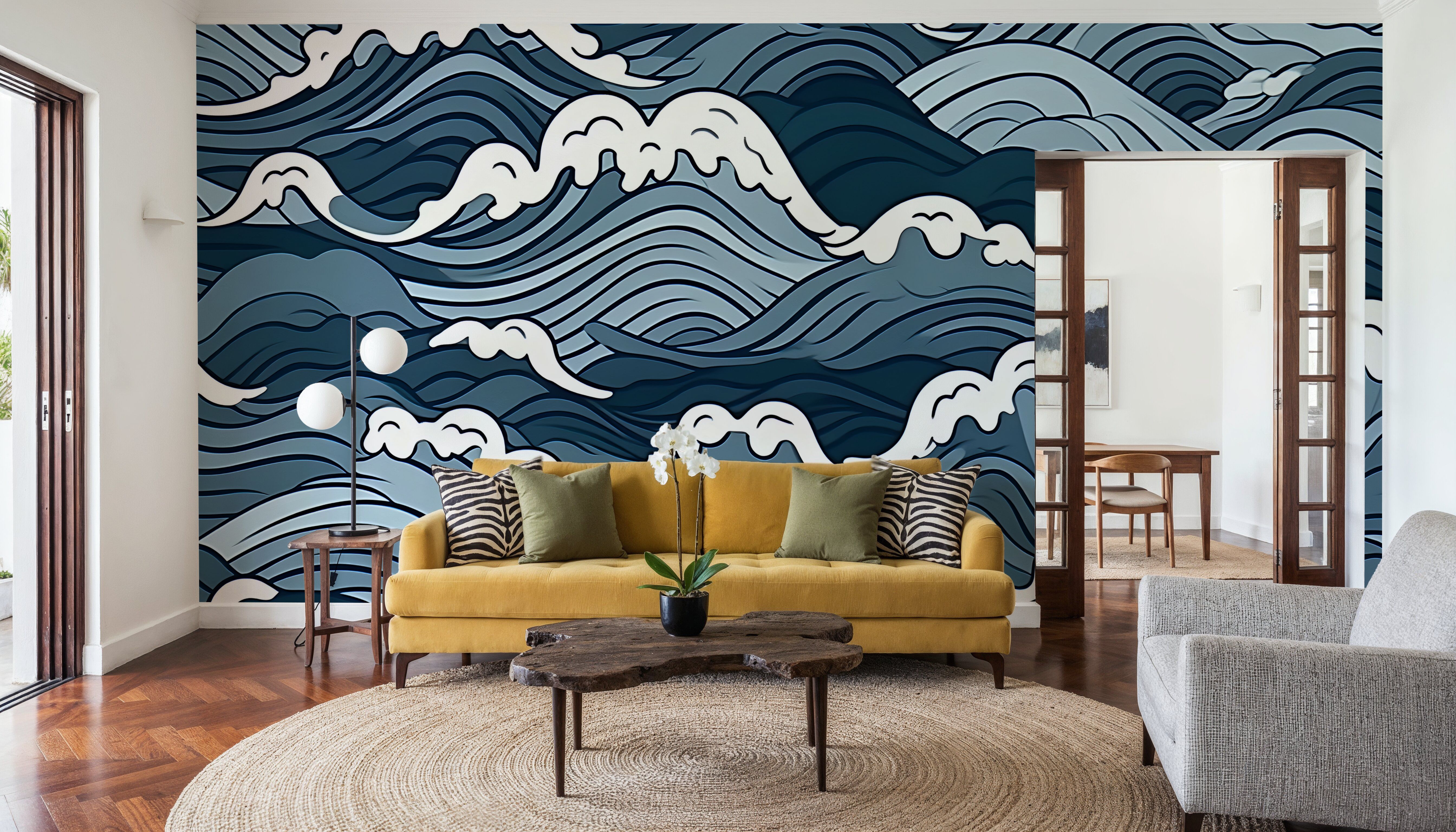 Swirly Waves , Wallpaper