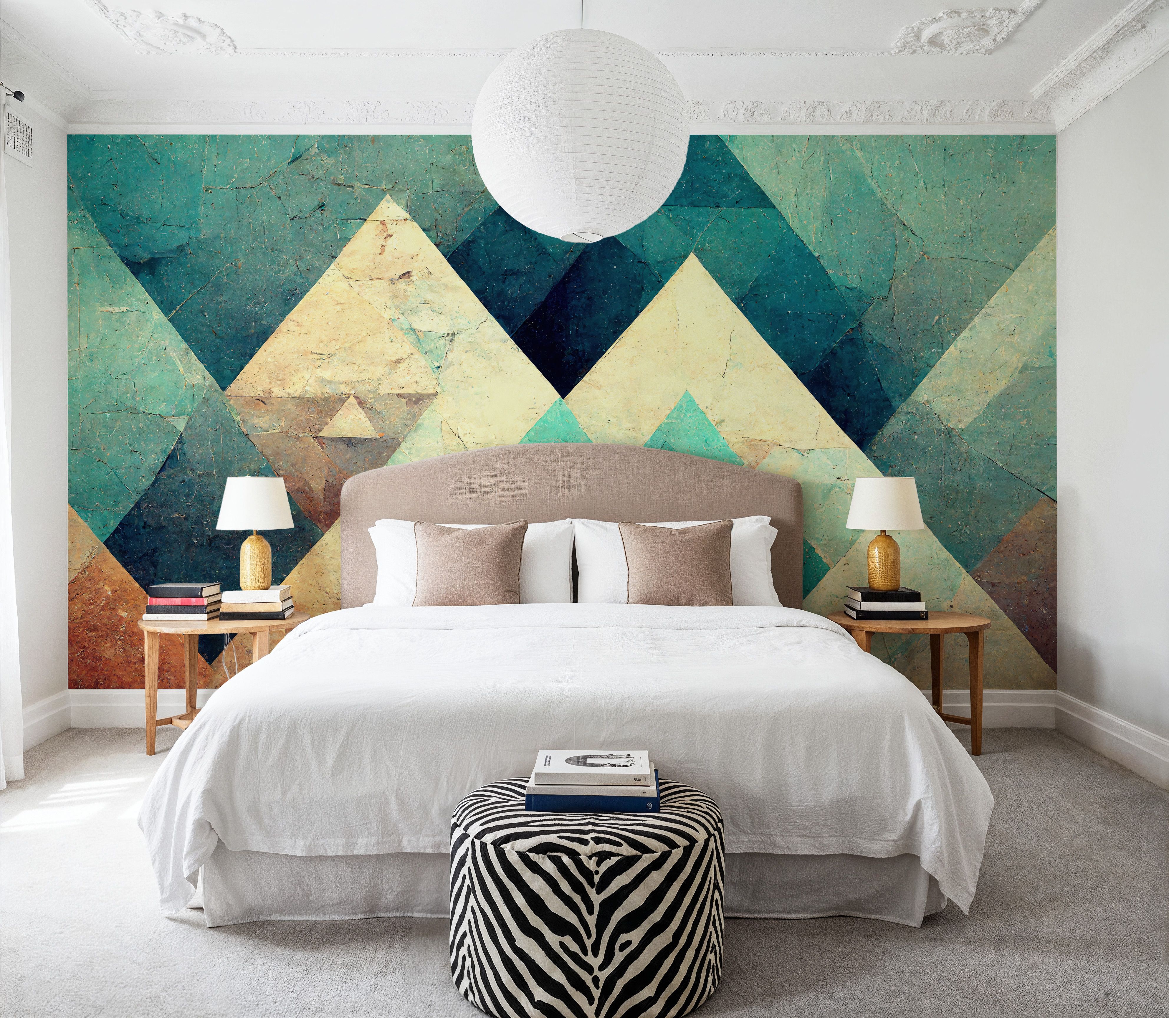 Reduced Mountains Turquoise