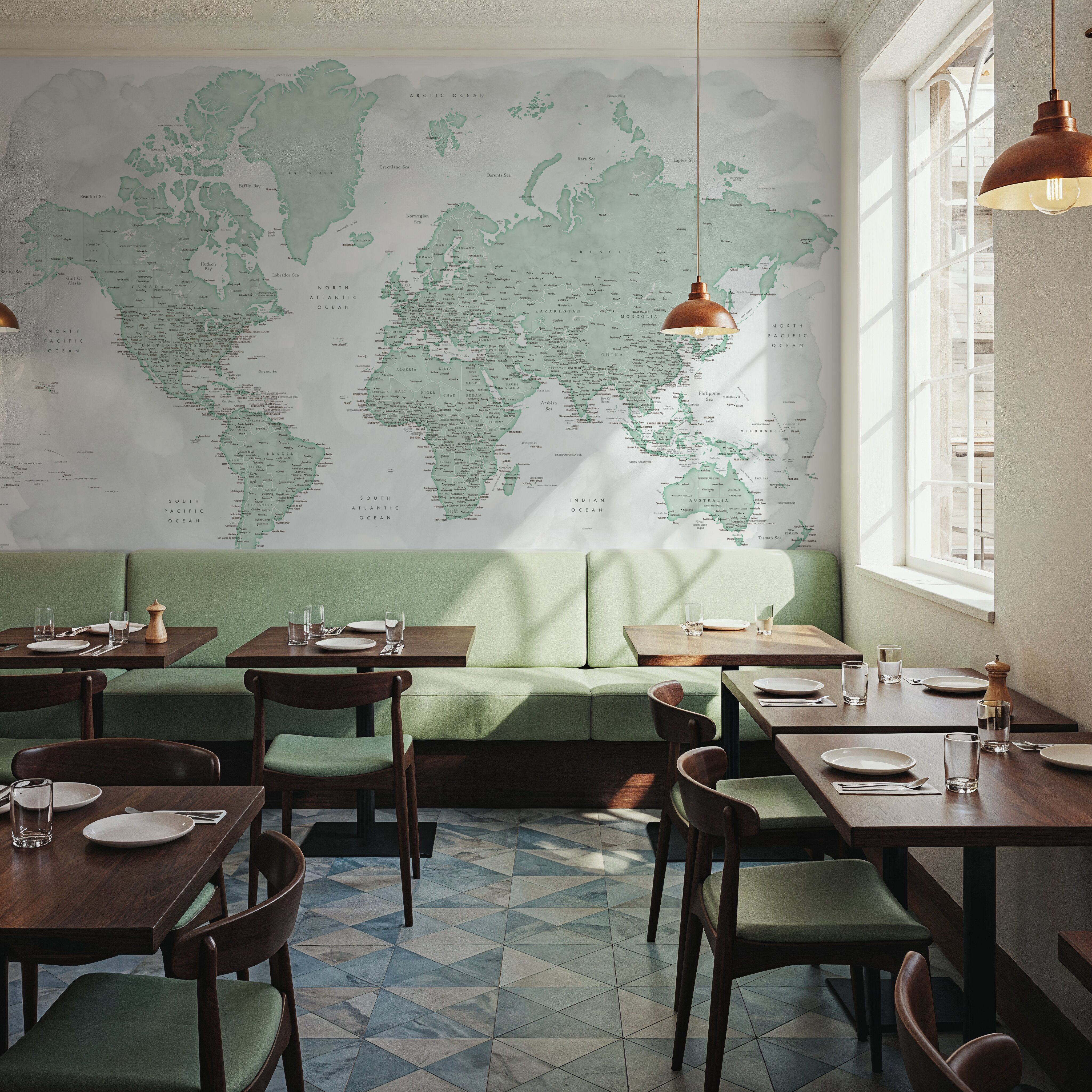 World Map Cities - Uzuri