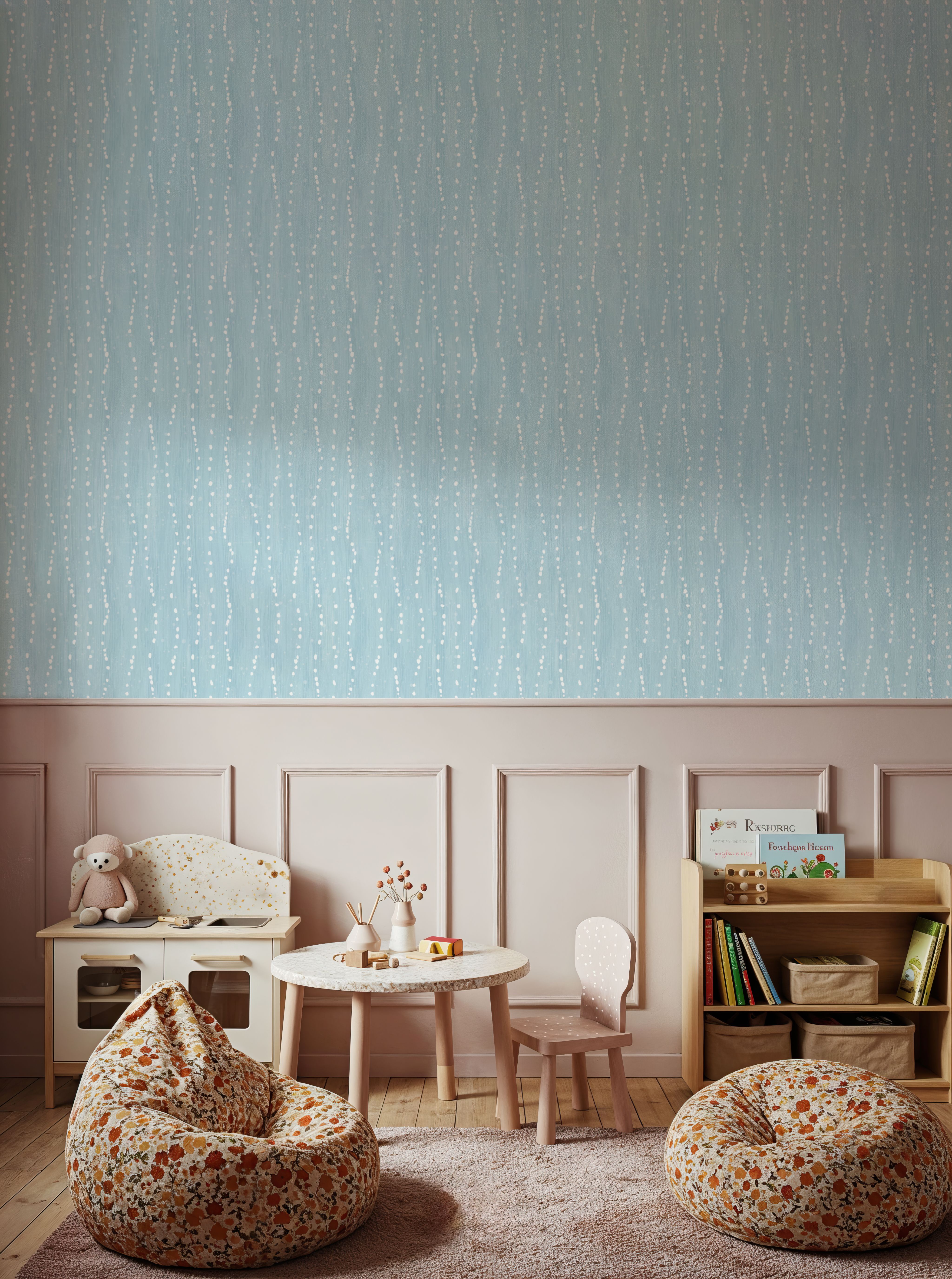 Coastal Dripping Light Blue
