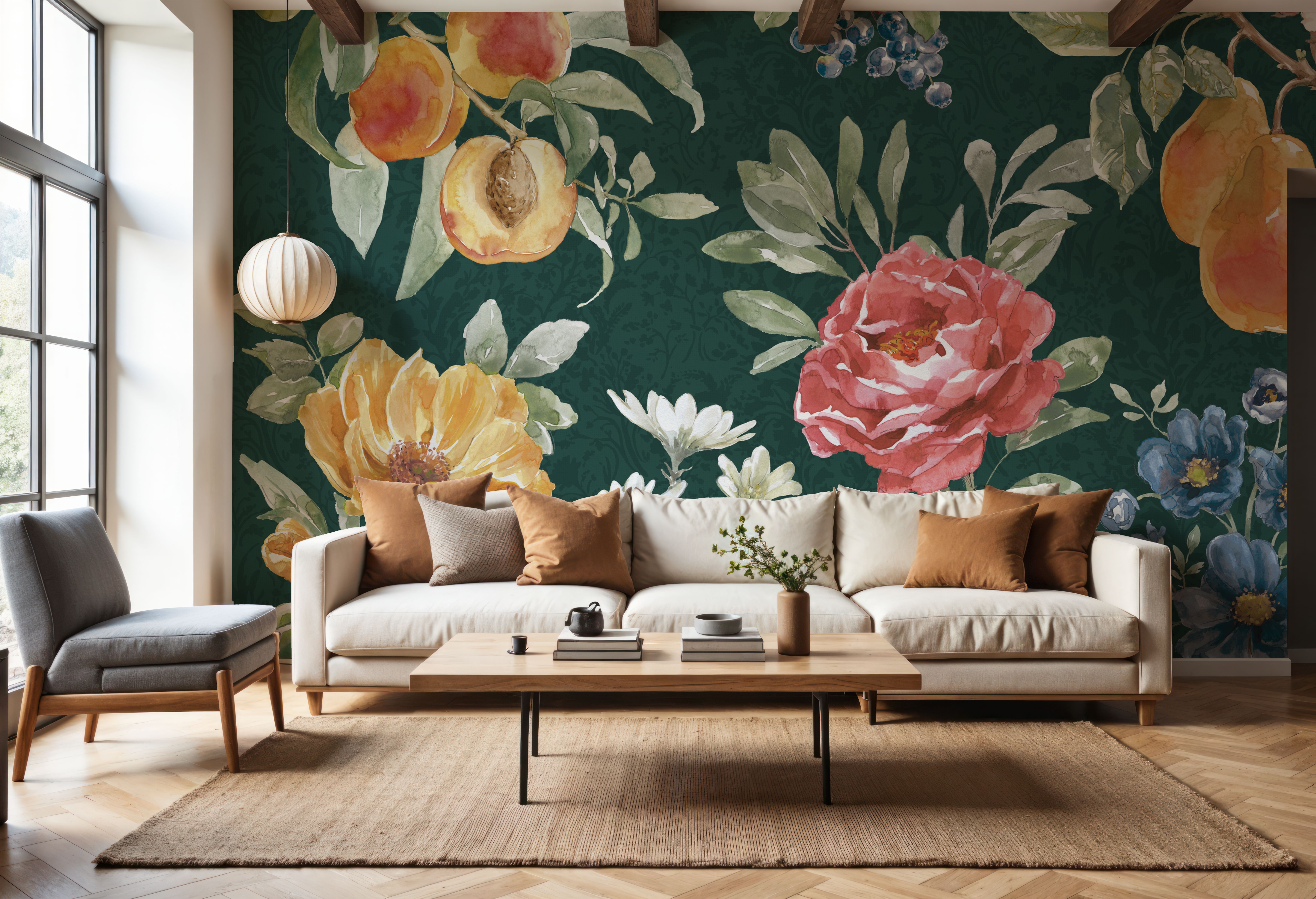 Floral Solitude Green