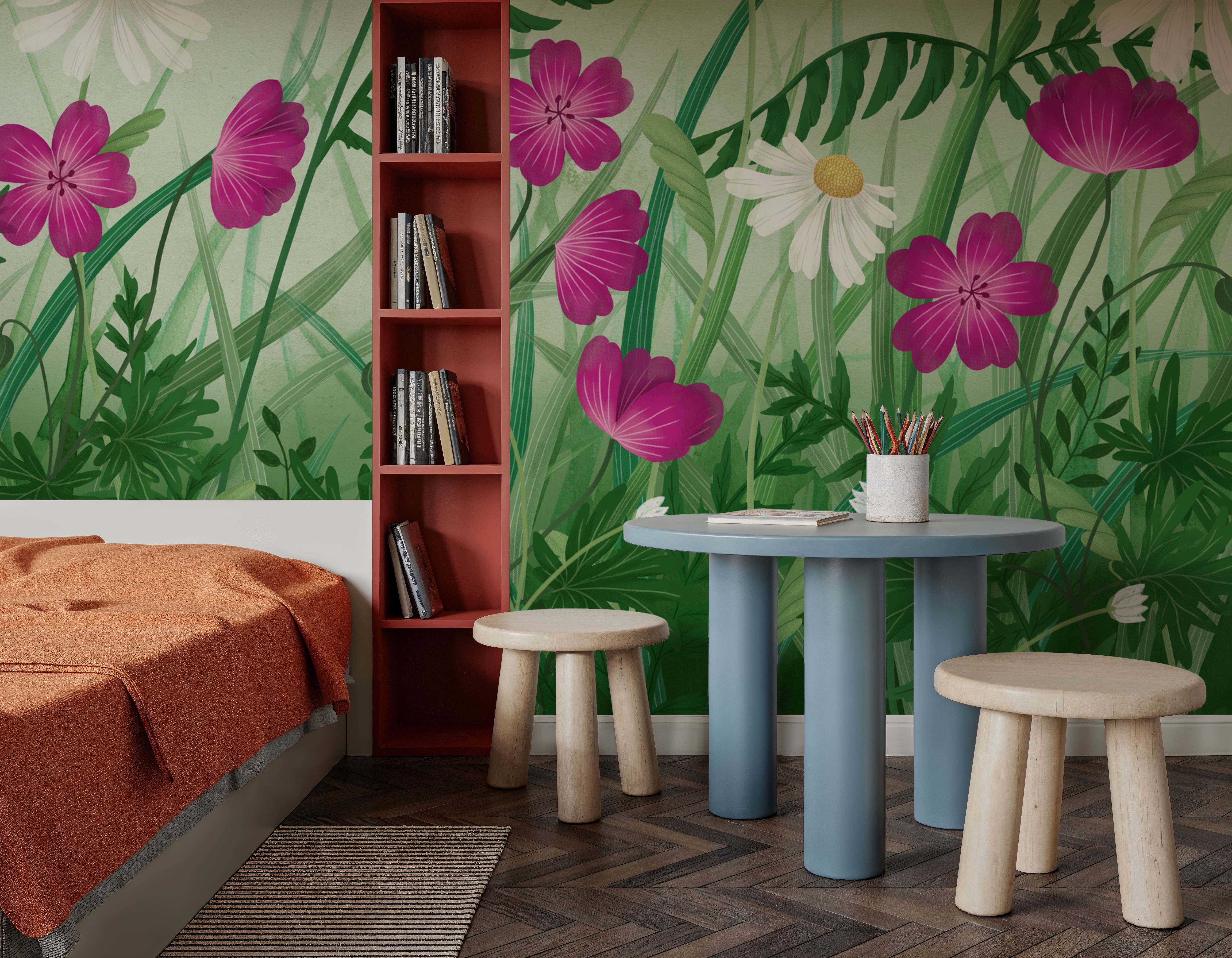 Geranium Meadow, Green