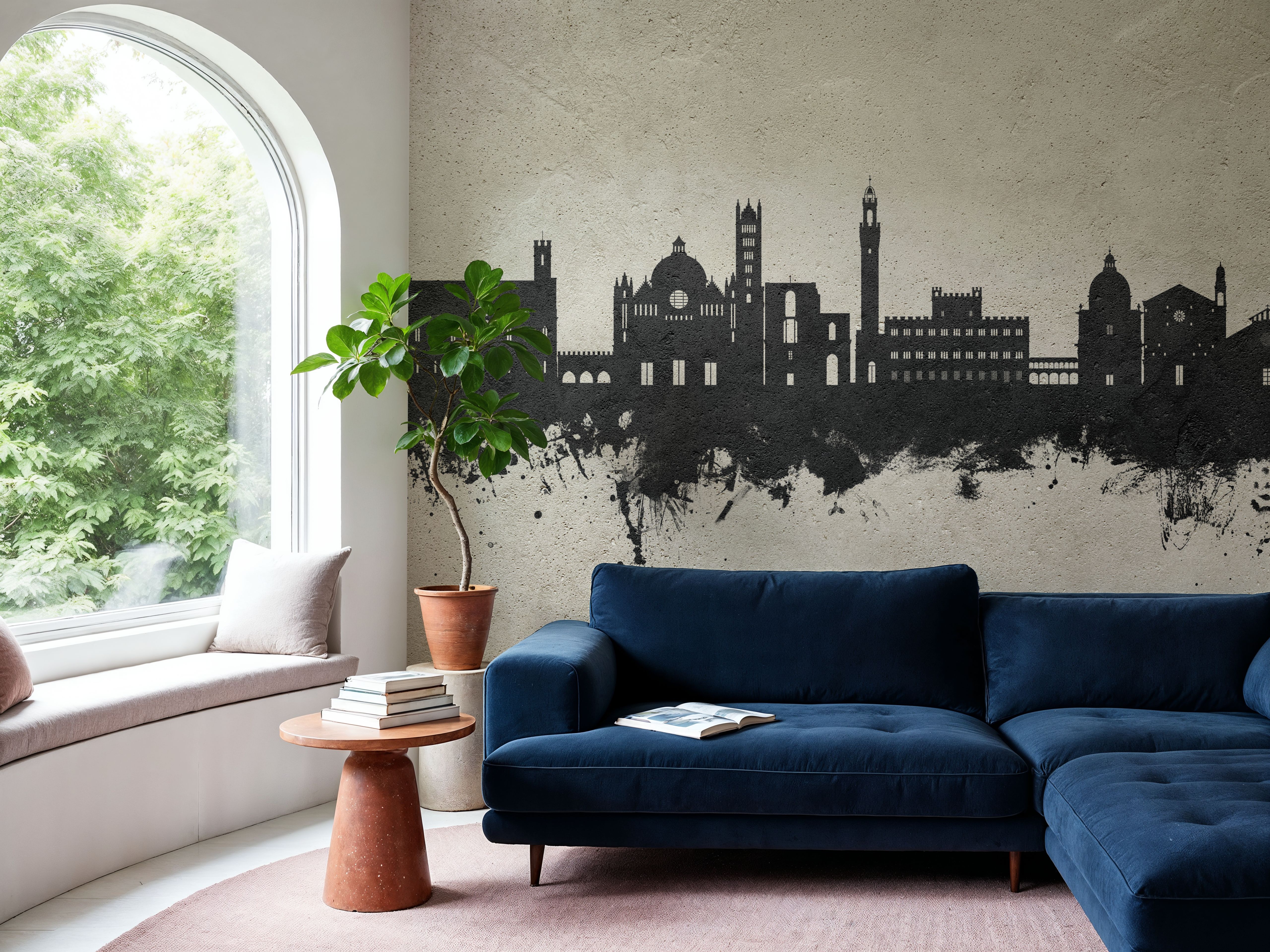 Siena Italy Skyline Concrete