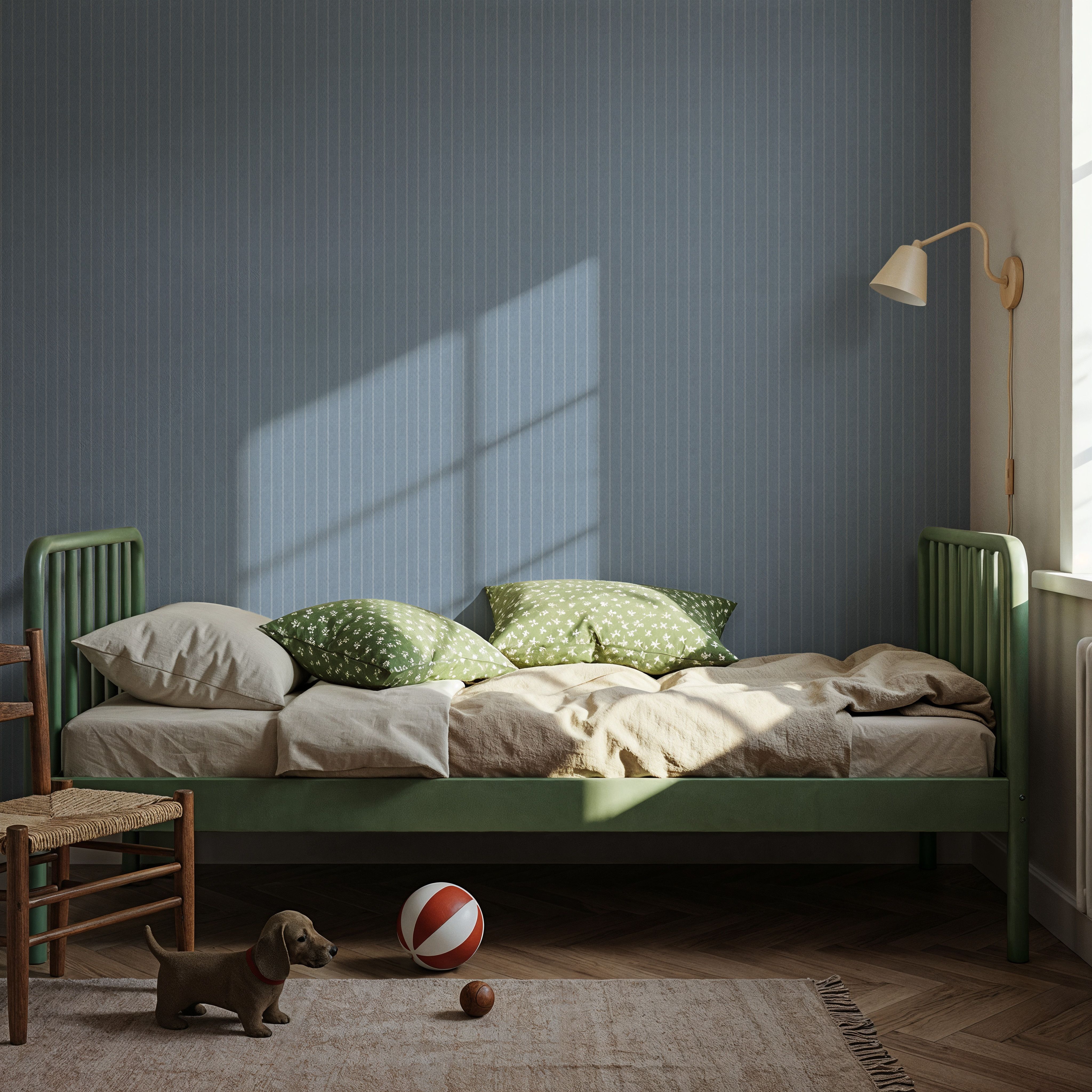 Tailor's Pin Stripe, Sky, Behang