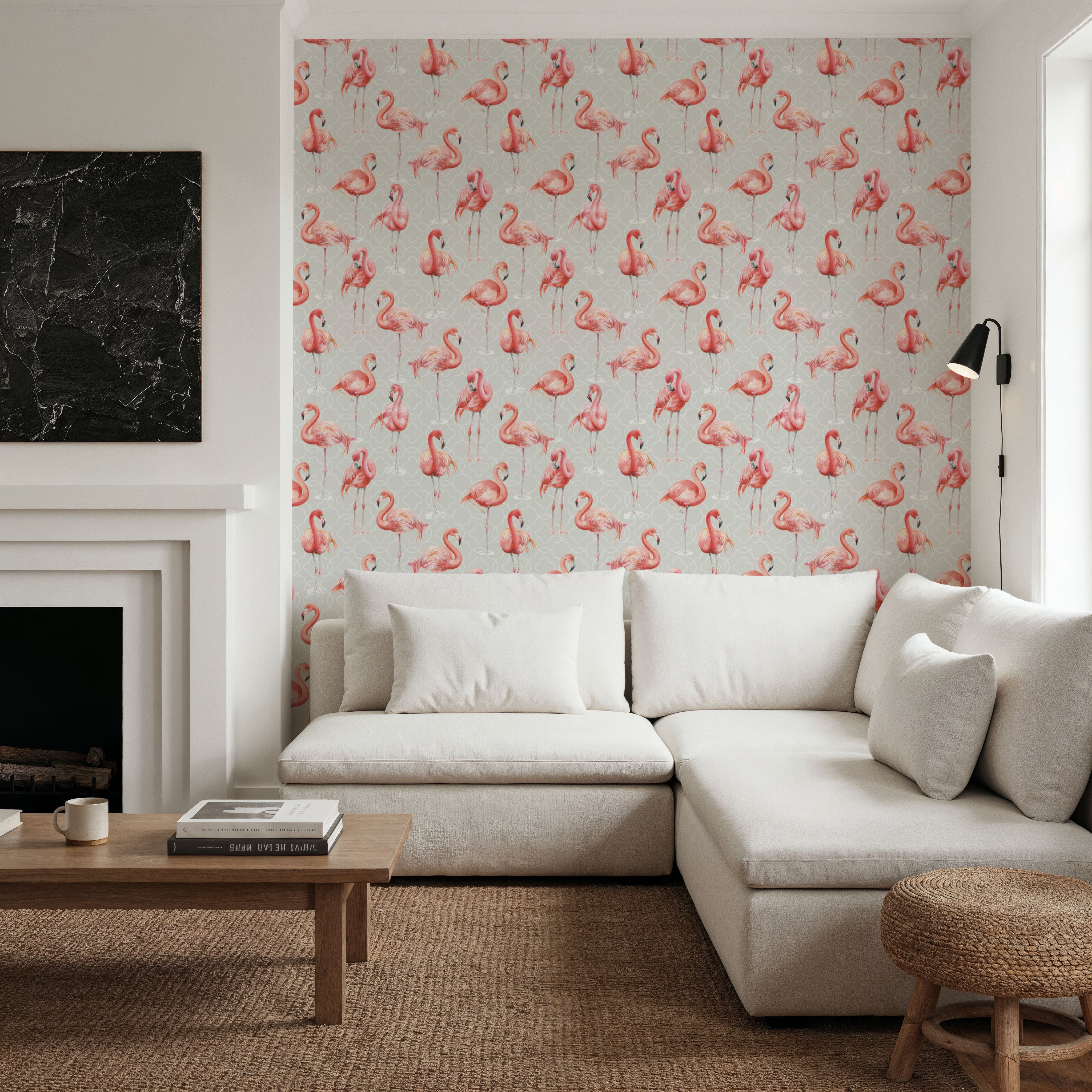 Flamingo Goals Gray