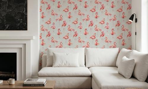 Flamingo Goals Gray