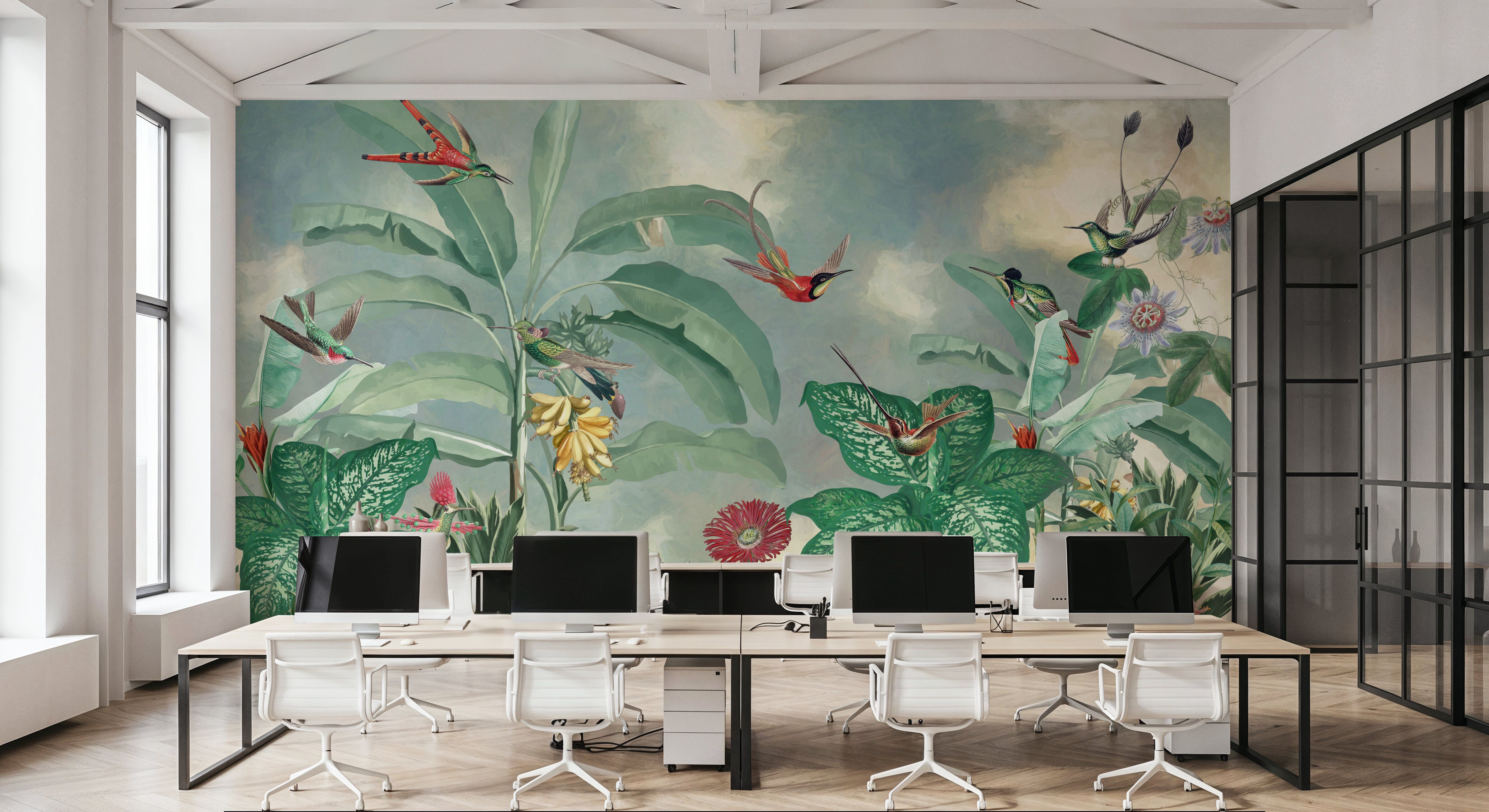Birds of Paradise Green