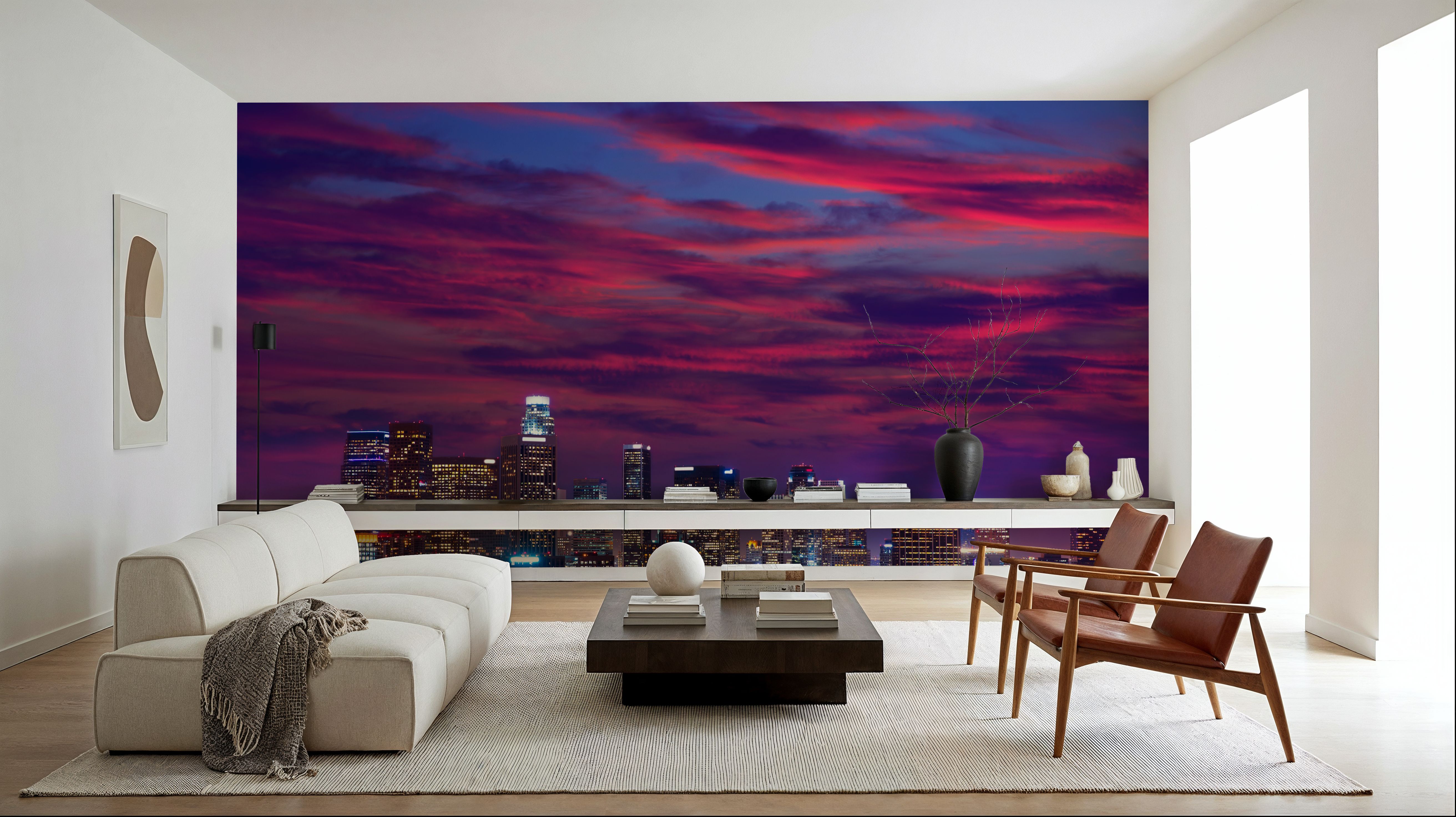 Pink Downtown, Papier peint