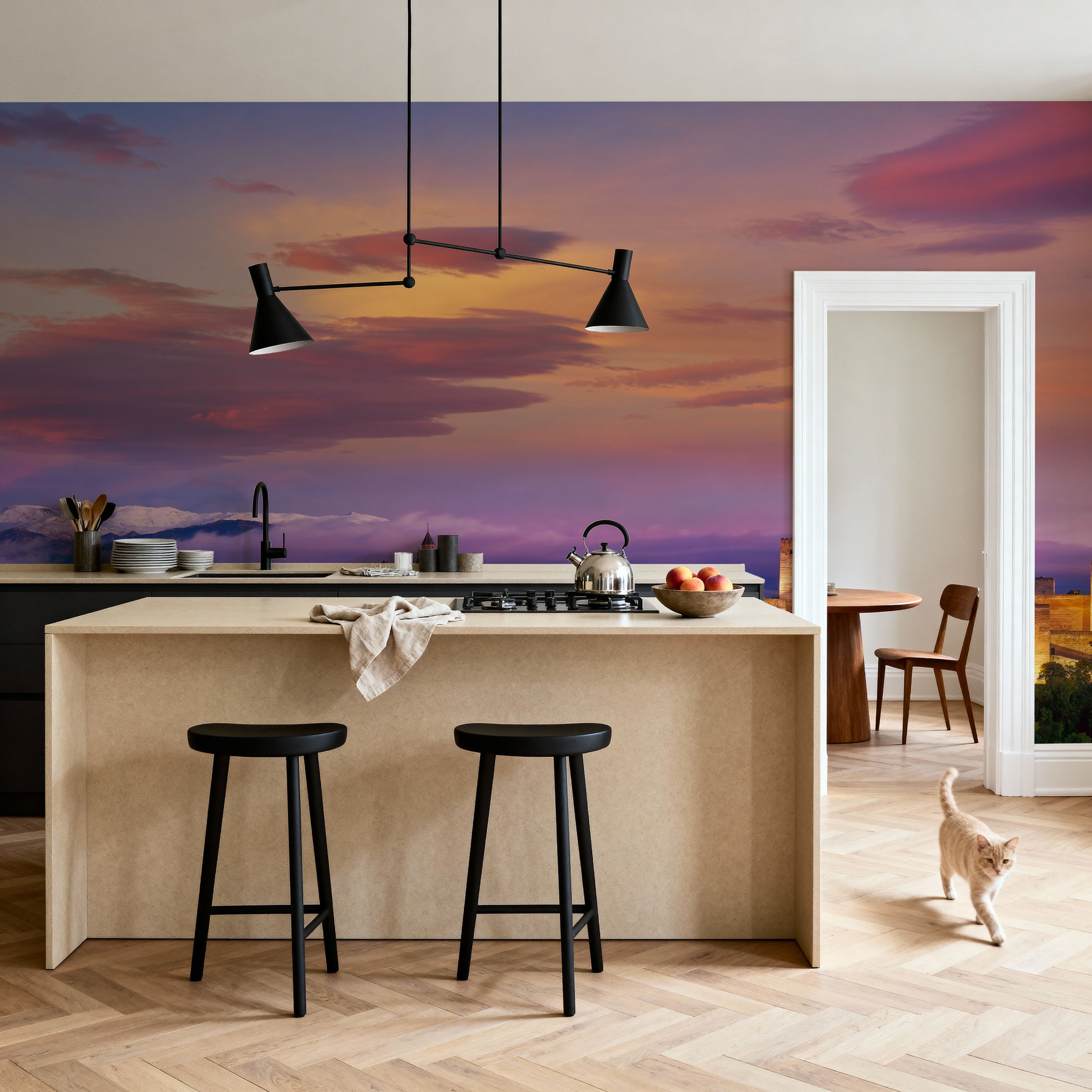 Mountain Fortress Twilight