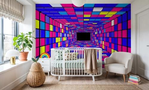 Retro Game Tunnel, Purple