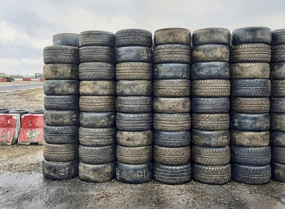 Tire Wall - Stacked Series