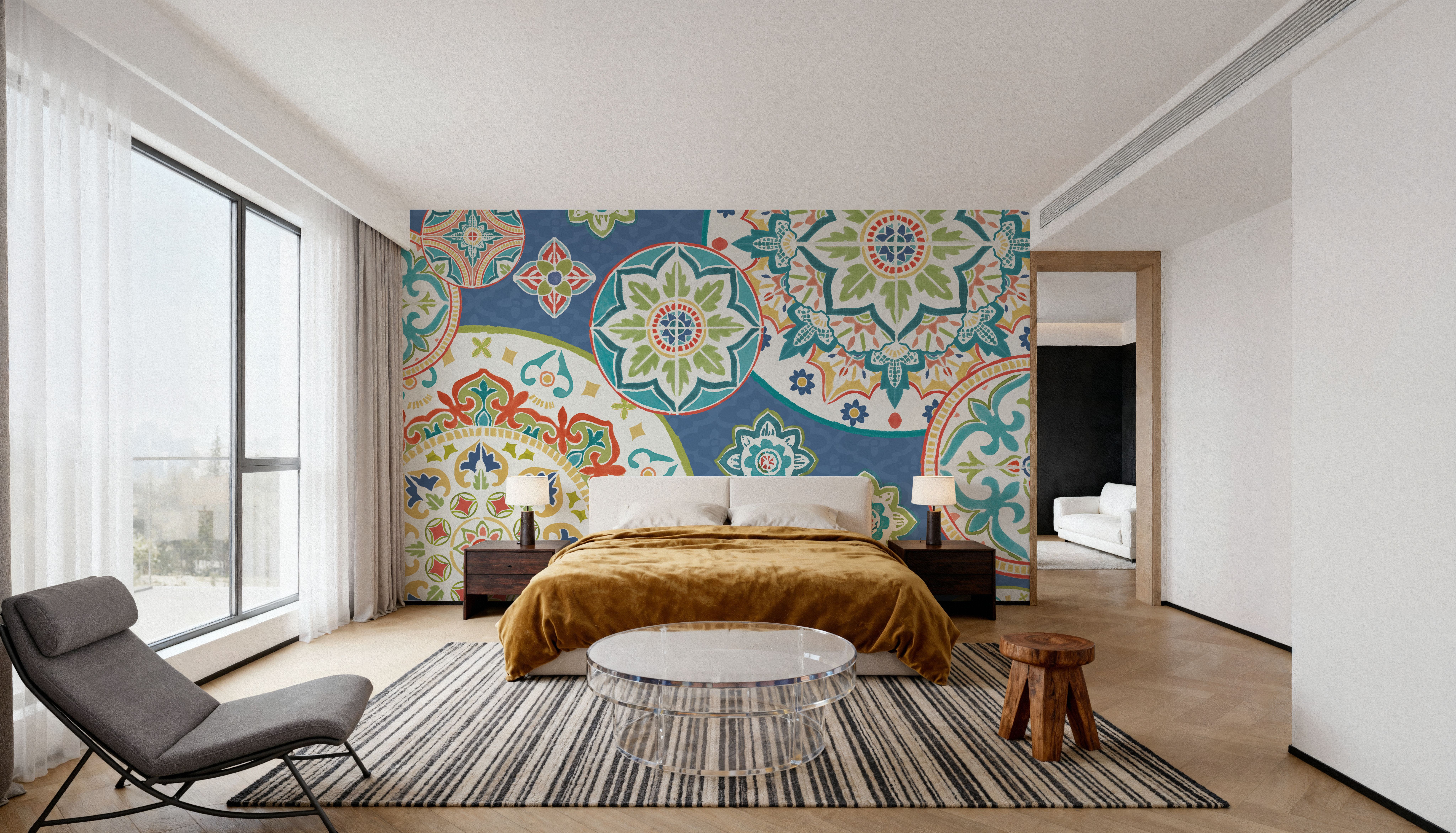 Colorful Journey I Blue, Wallpaper