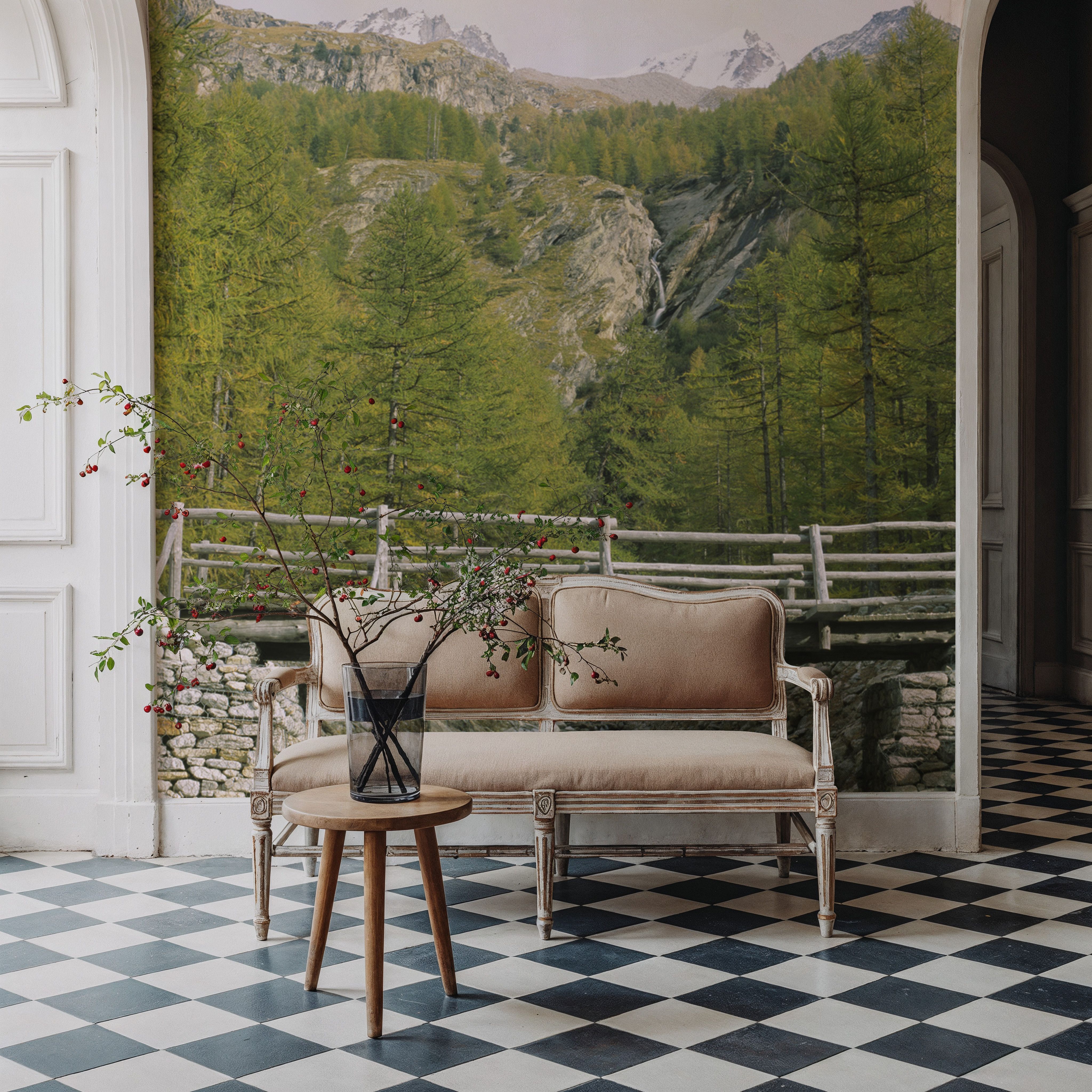 Mountain Bridge Crossing