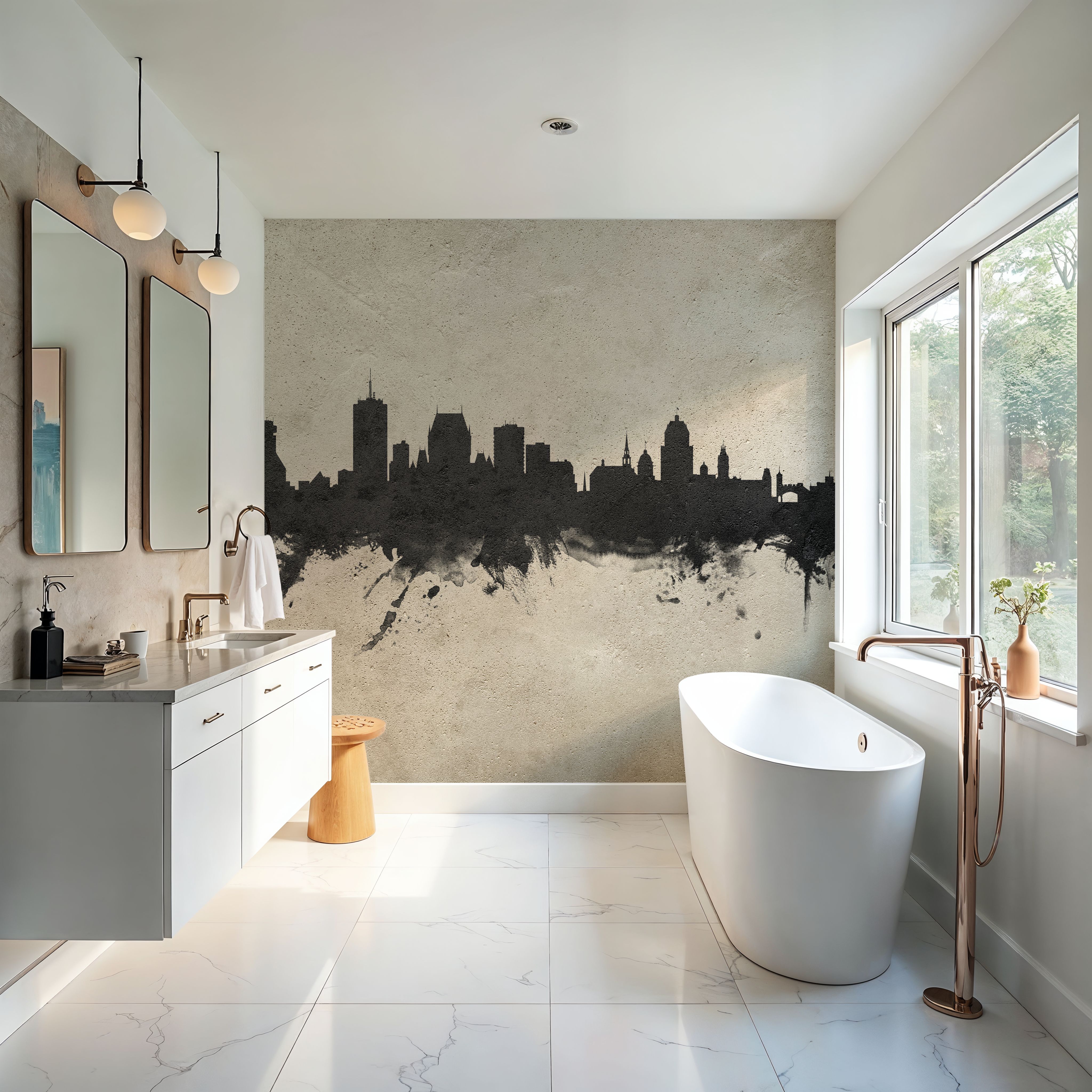 Quebec Canada Skyline Concrete