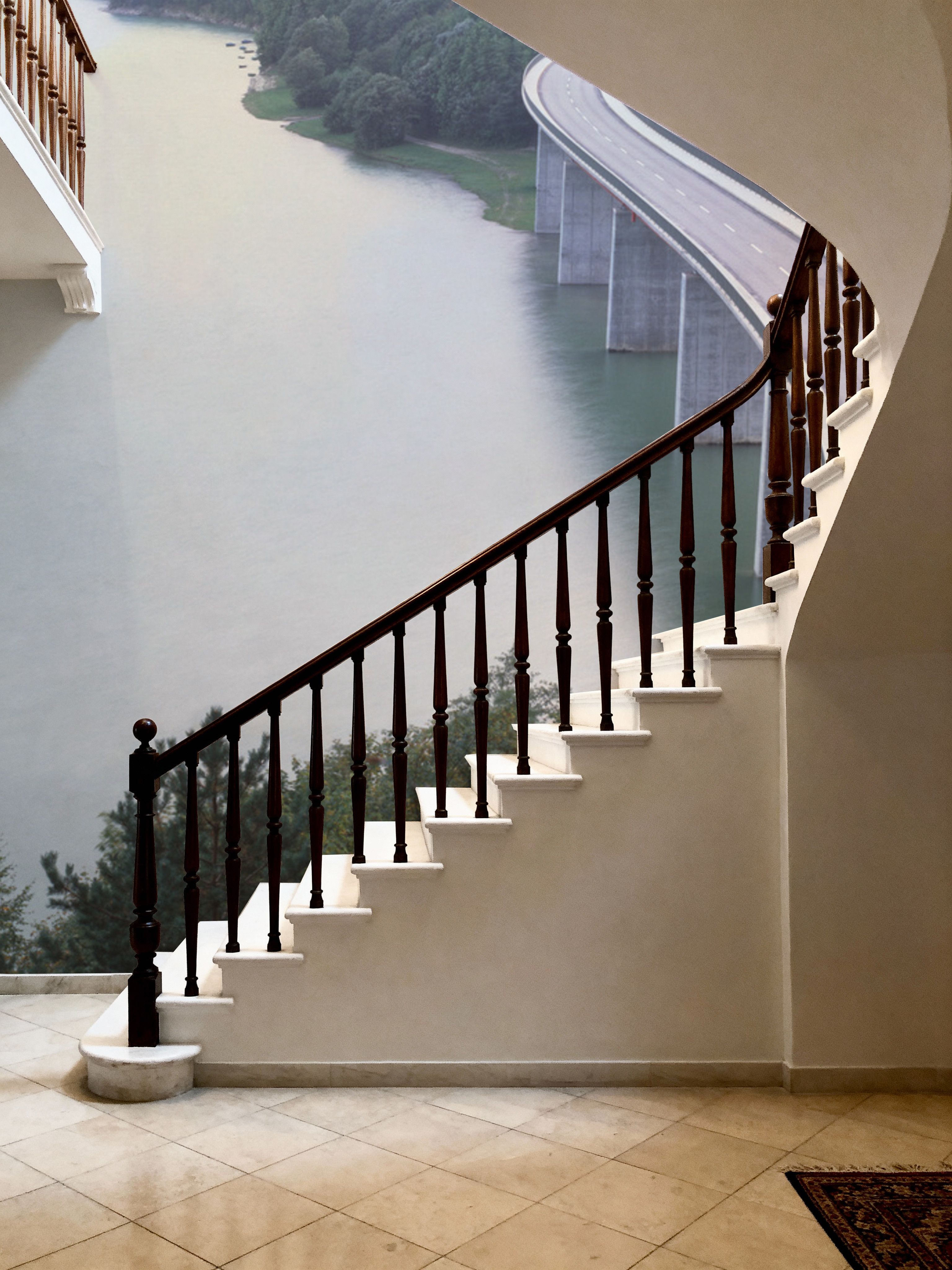 Misty Bridge Crossing