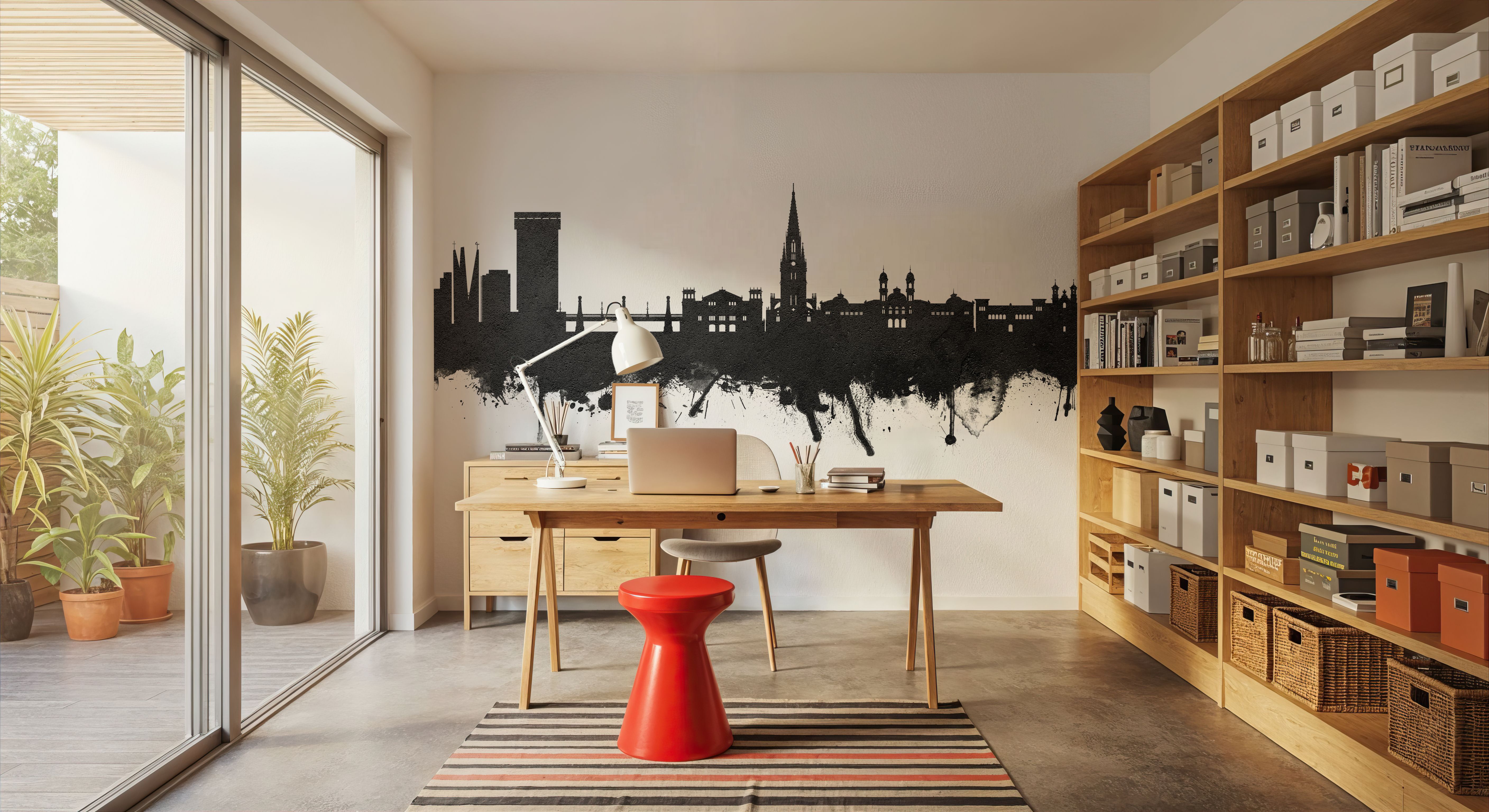 San Sebastian Spain Skyline Black & White