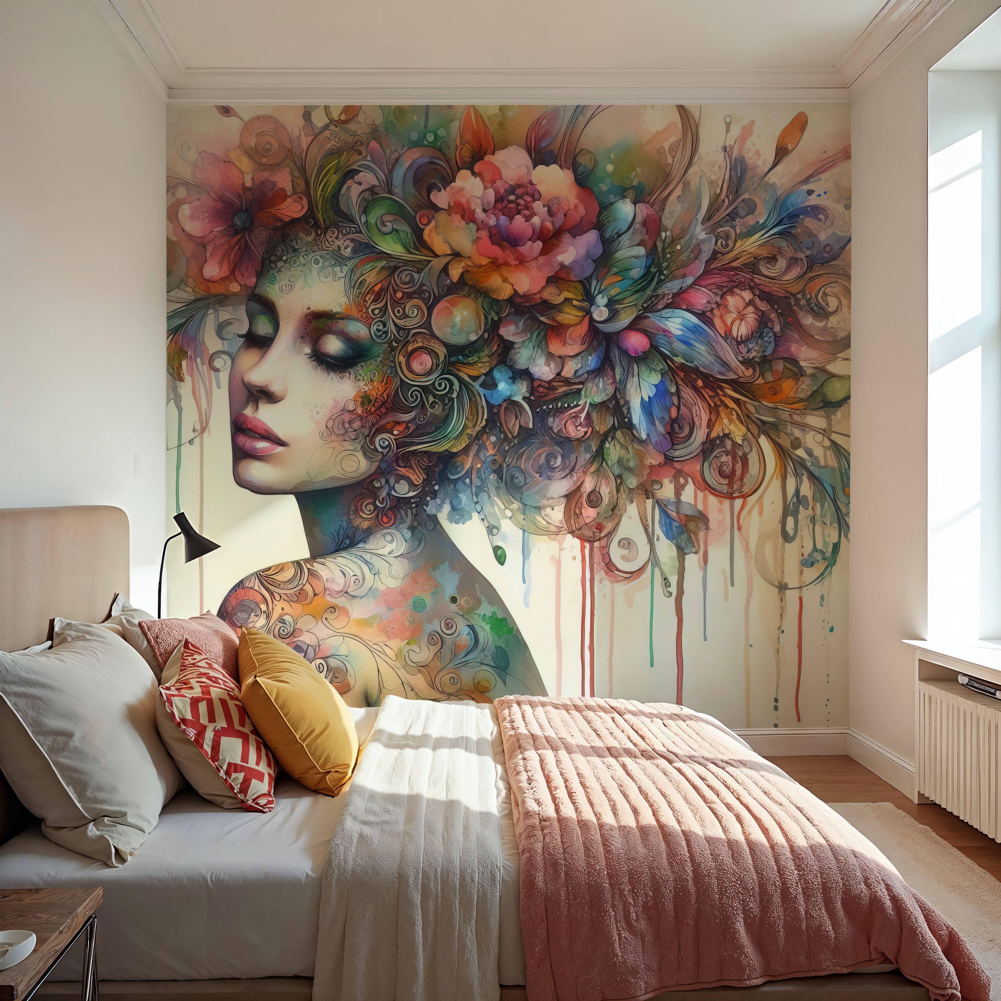 Watercolor Hair Explosion