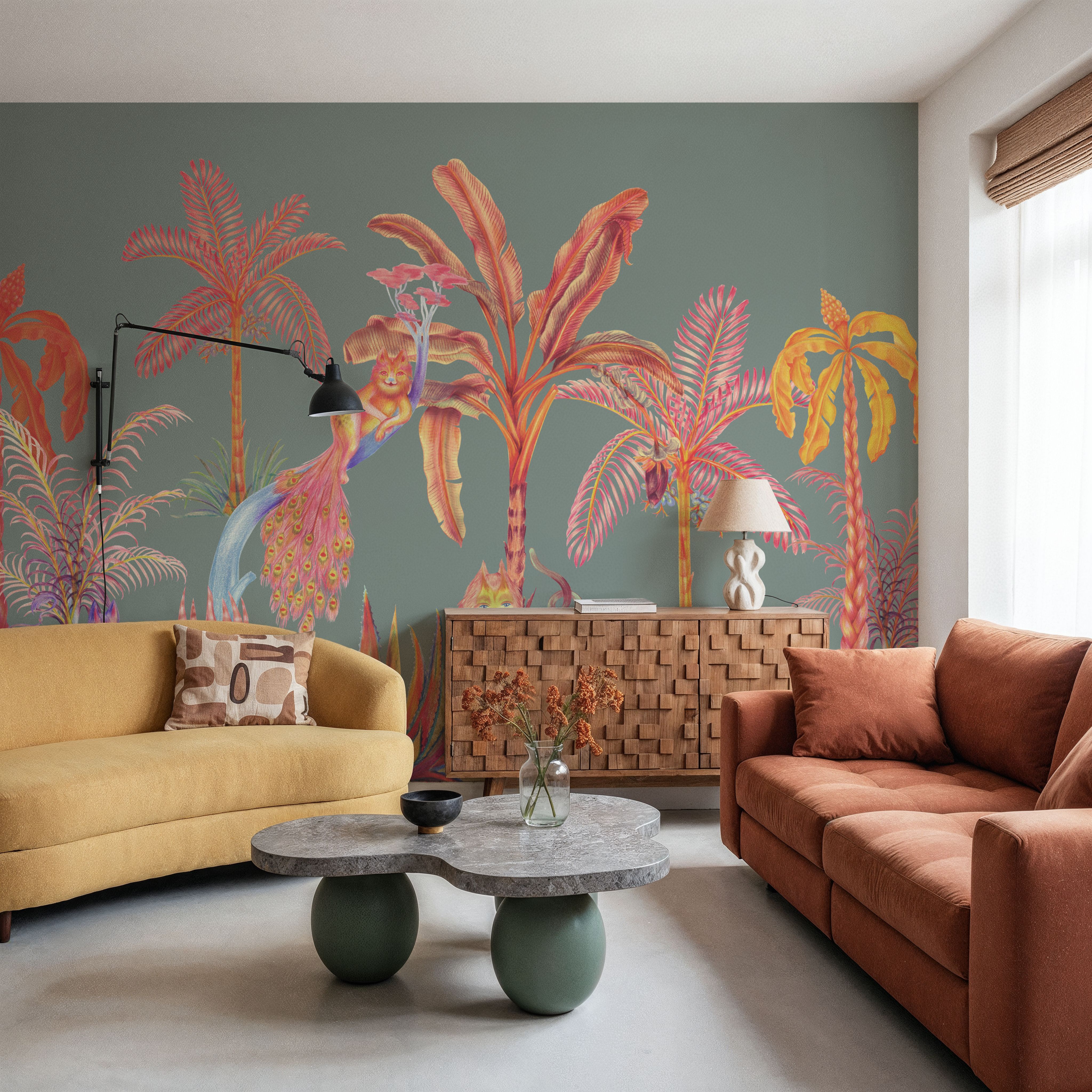 Colorful Jungle,  Seafoam