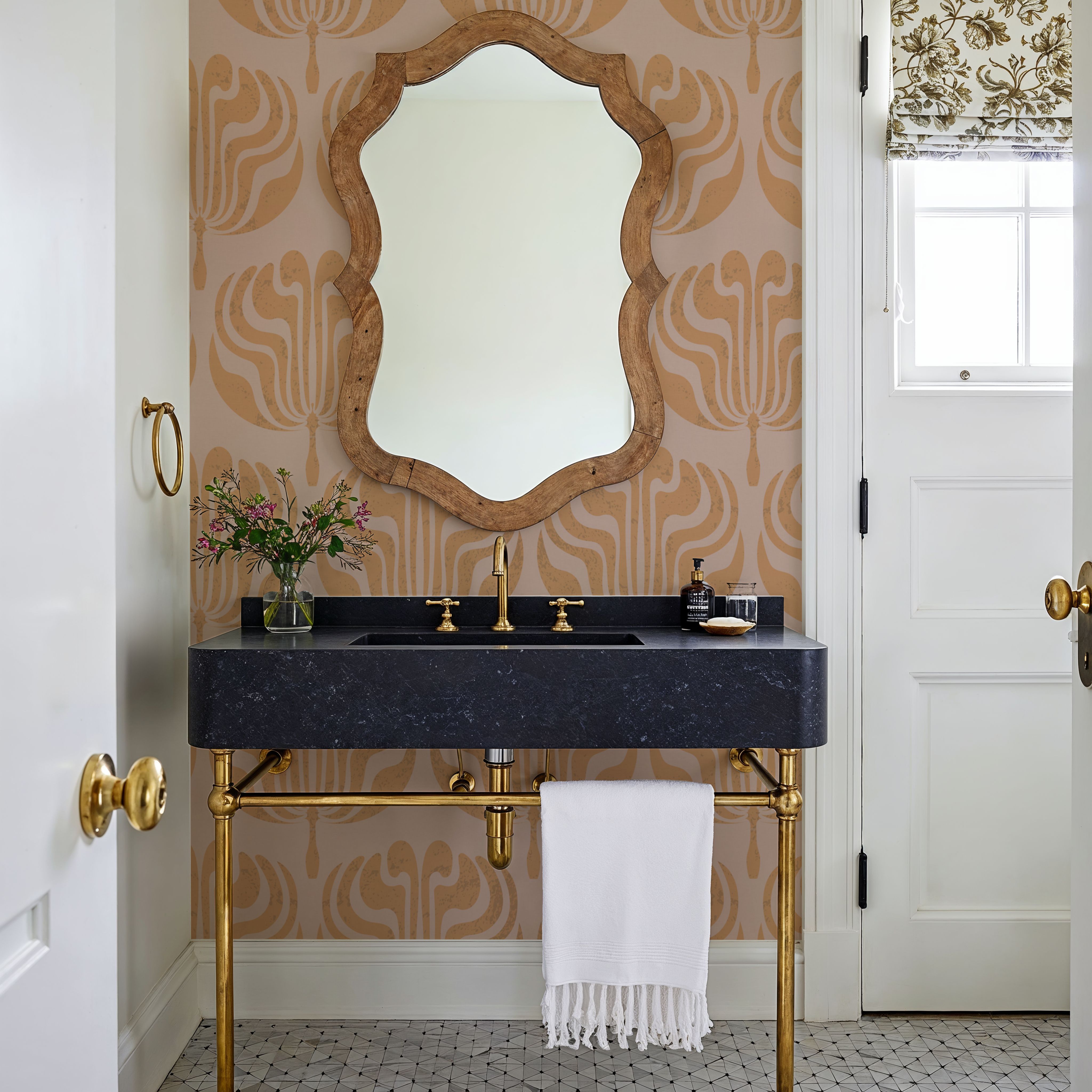 Fan Damask Orange