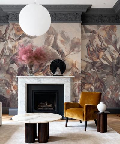 Large floral wallpaper: how big is too big?