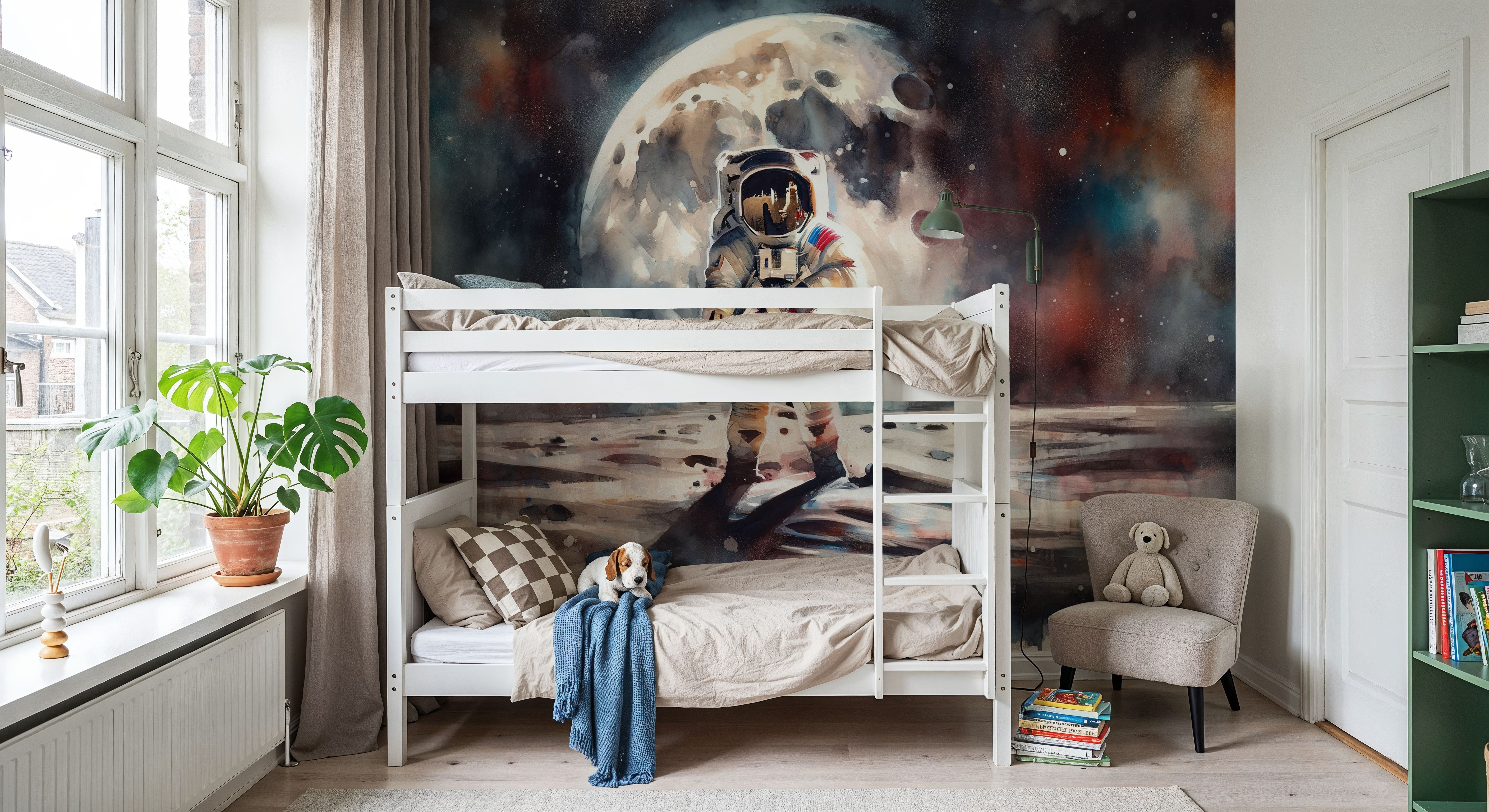 One Giant Leap in Watercolor