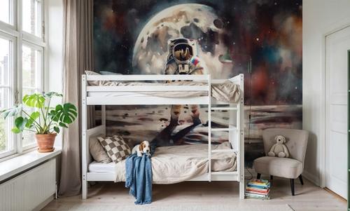 One Giant Leap in Watercolor