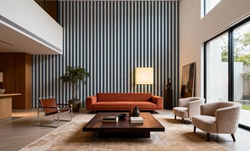 Sino Vertical Lines, Denim