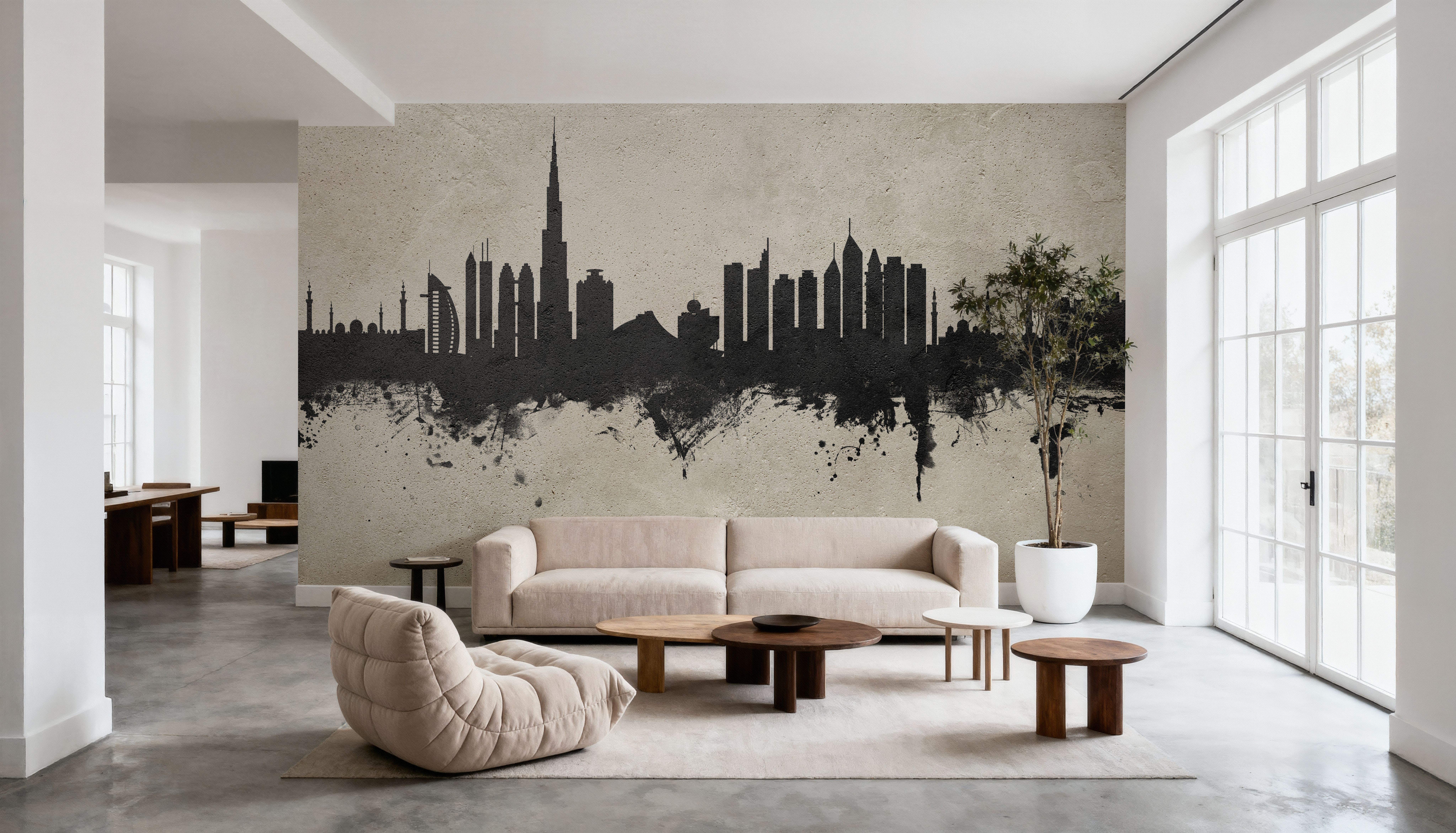 Dubai Skyline Concrete