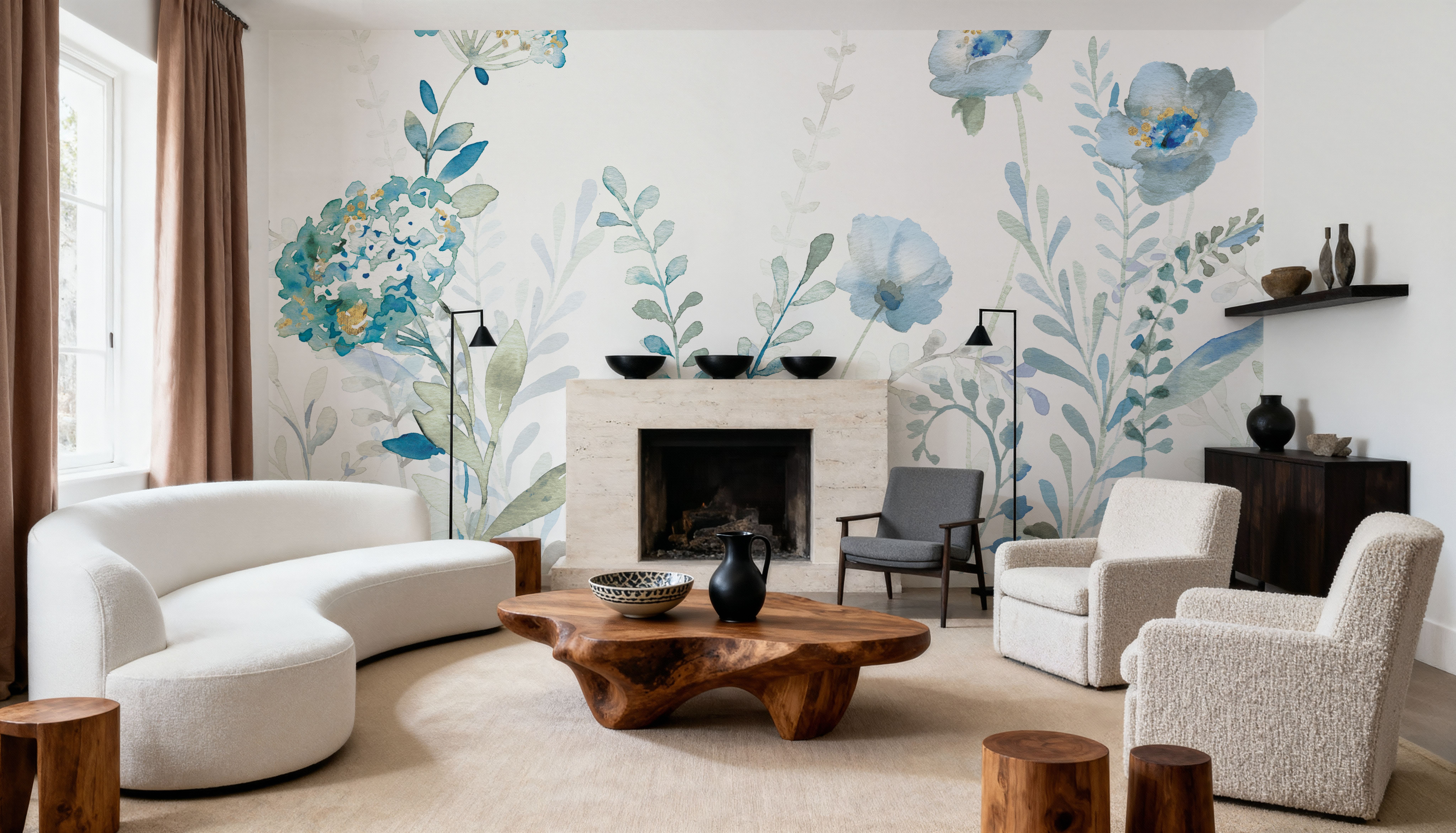 Blues of Summer Trio, Papier peint