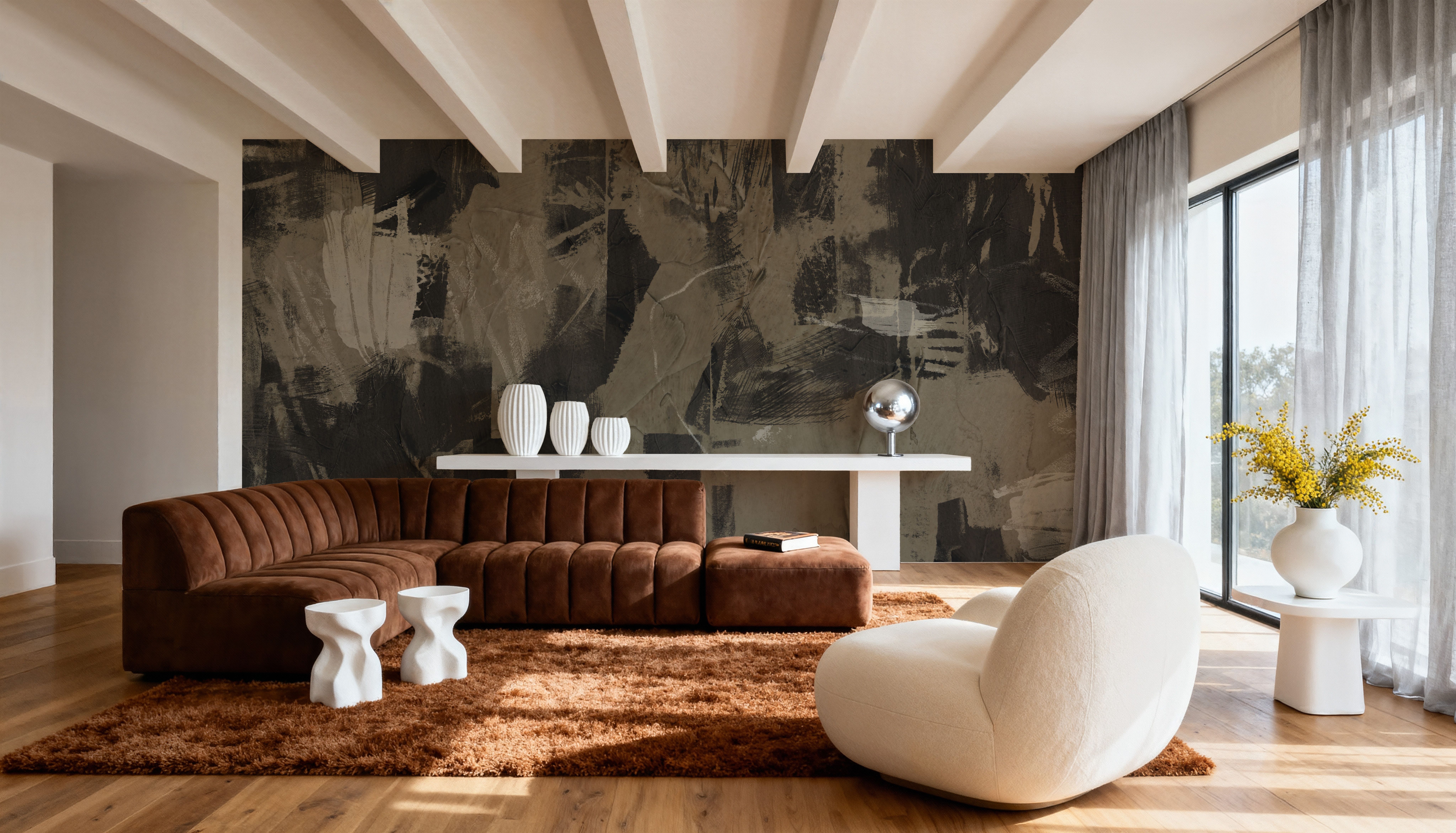 Plaster and Ebony I
