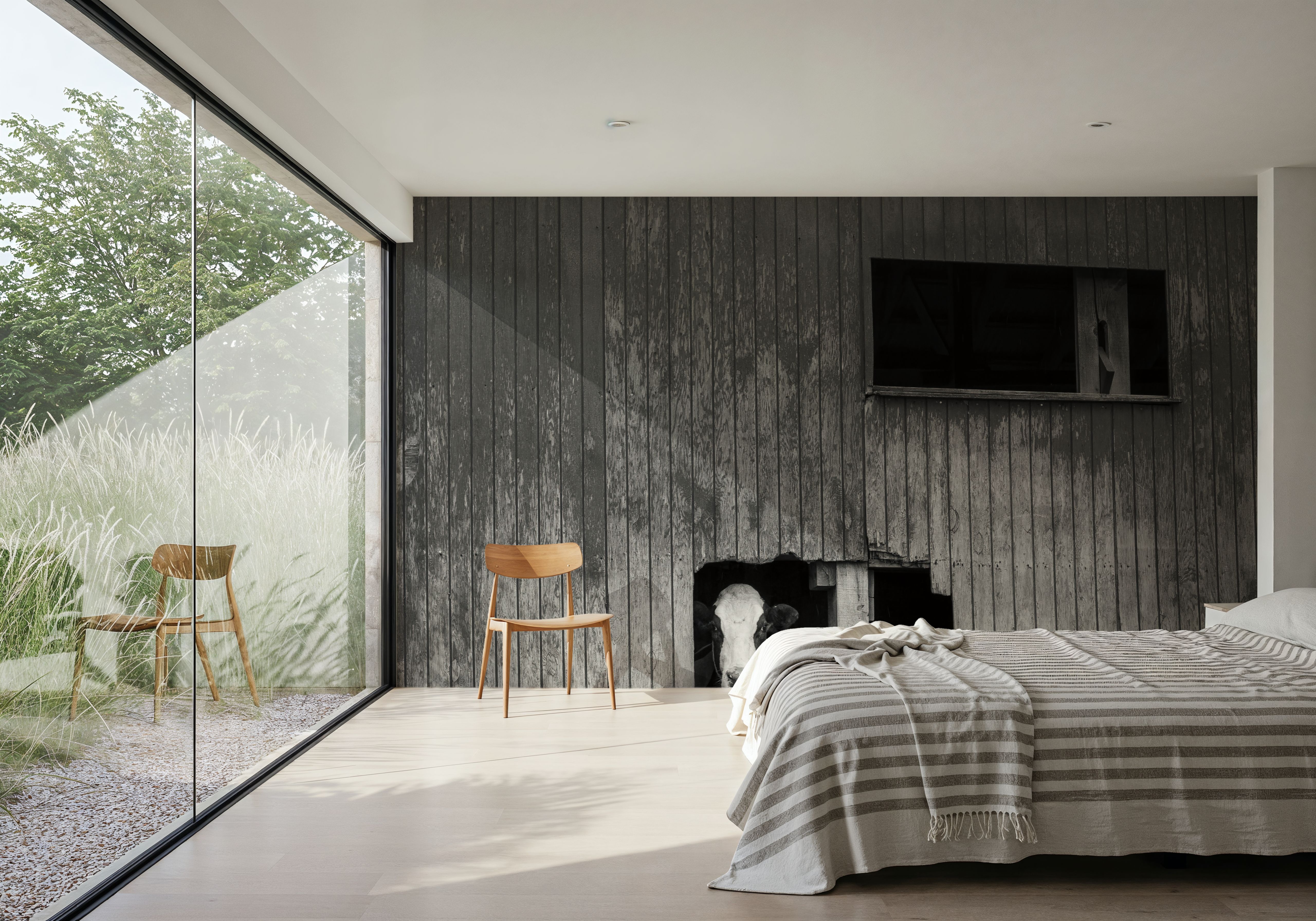 Hole in the Wall BW, Papier peint