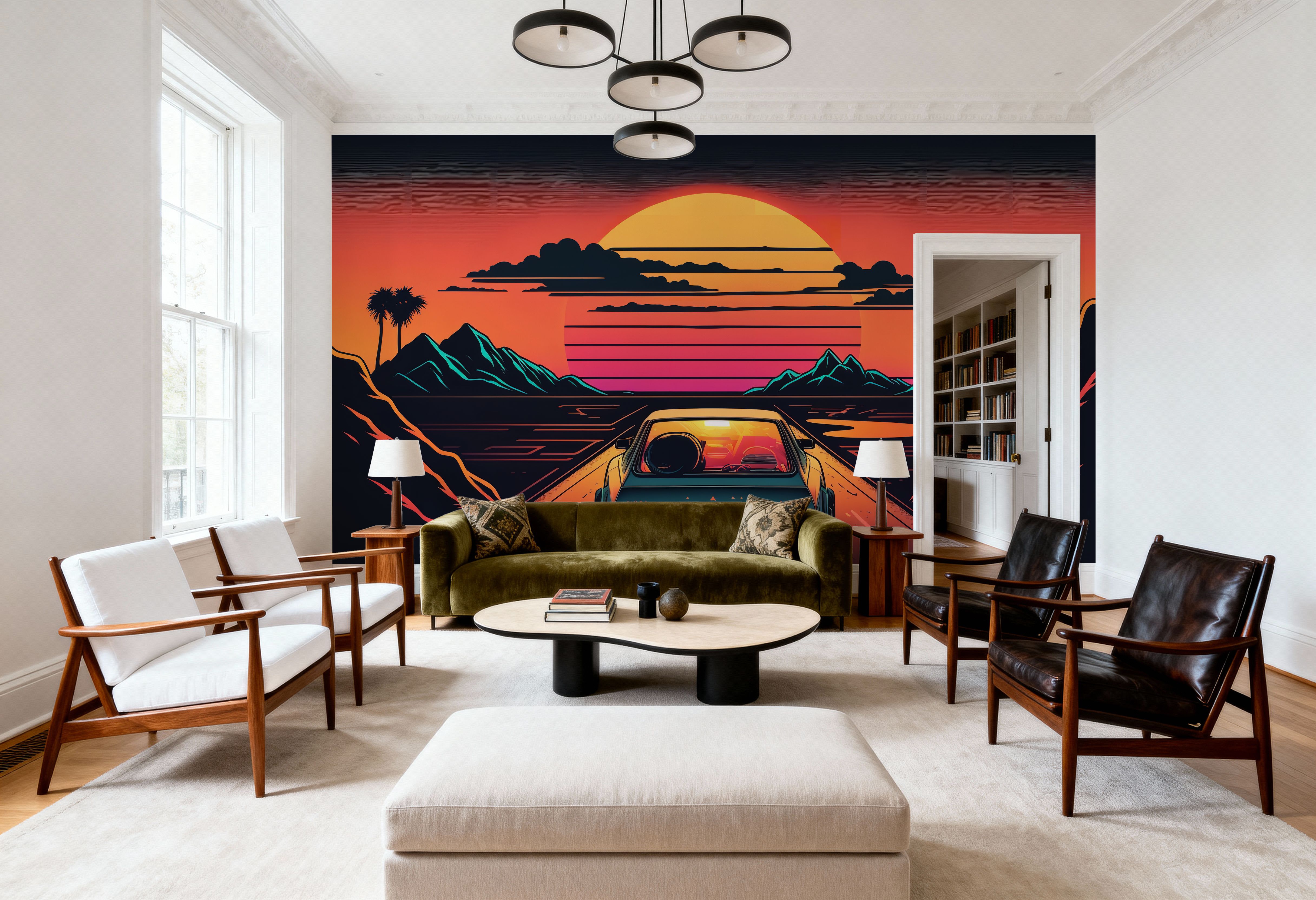 80s Joyride, Wallpaper