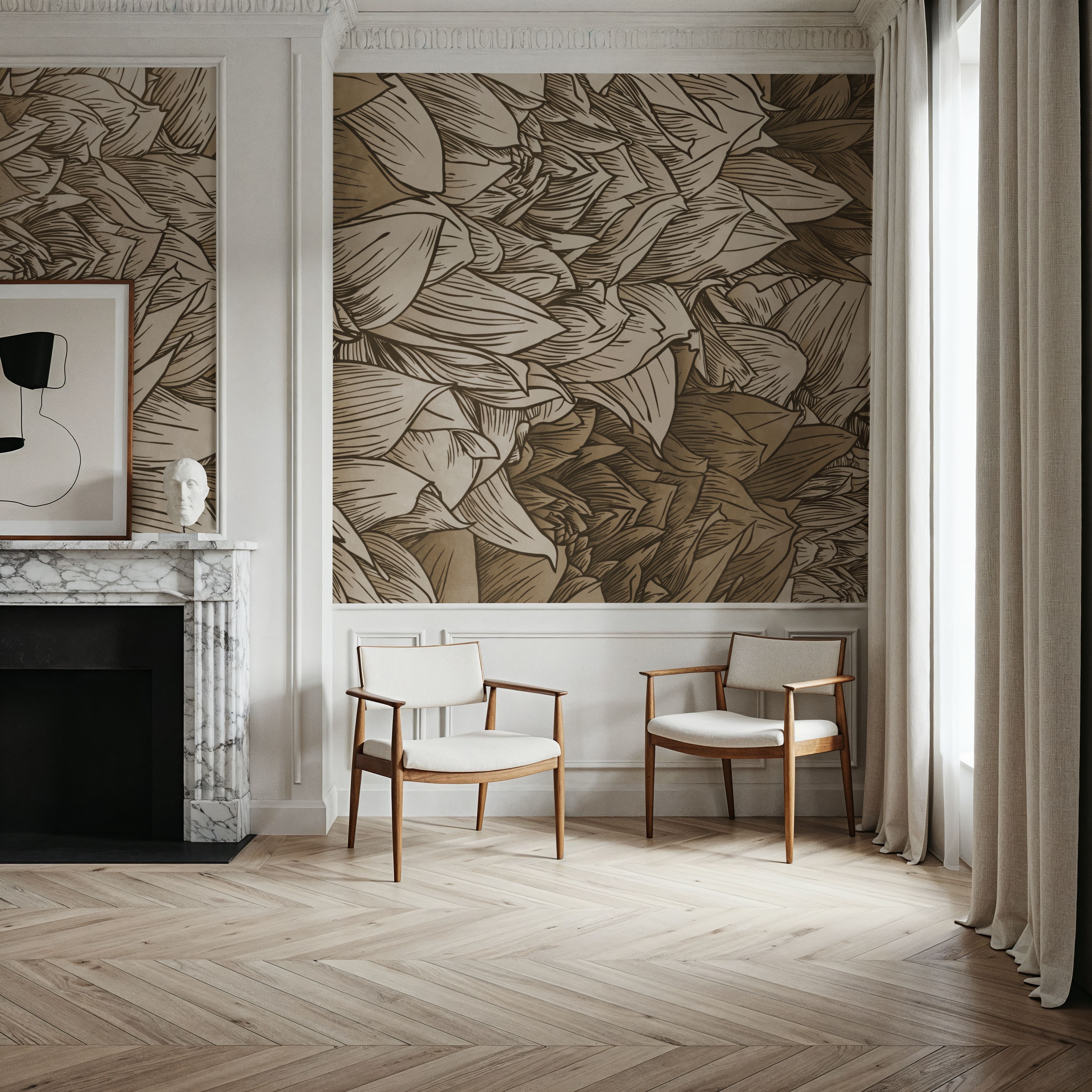 Chasing Dahlia Sepia