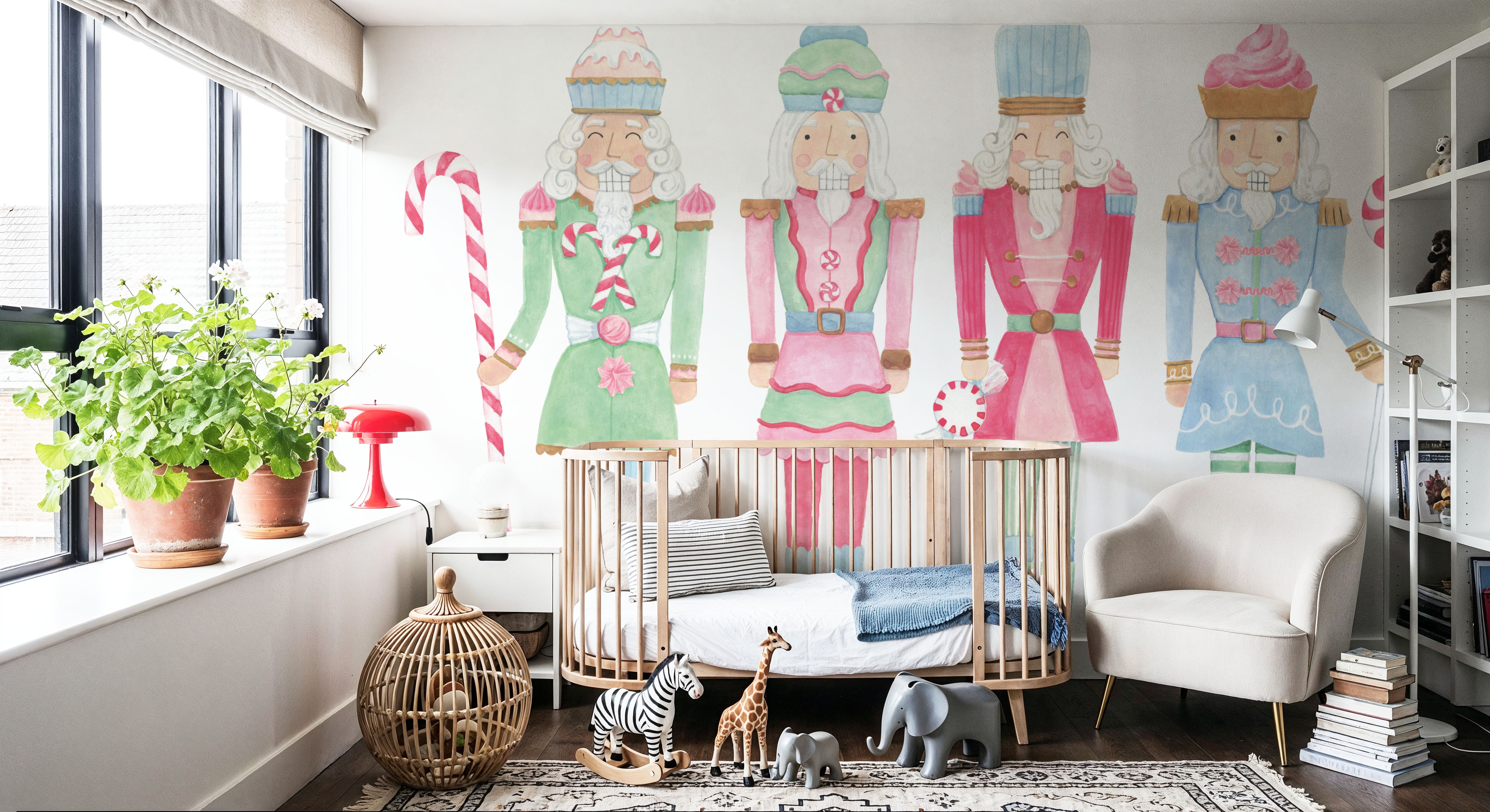 Wall Mural - Nutcracker Bakery - Folk Food & Drink mural wallpaper - Kids' Room - Wallism US - Premium, Textured or Peel & Stick