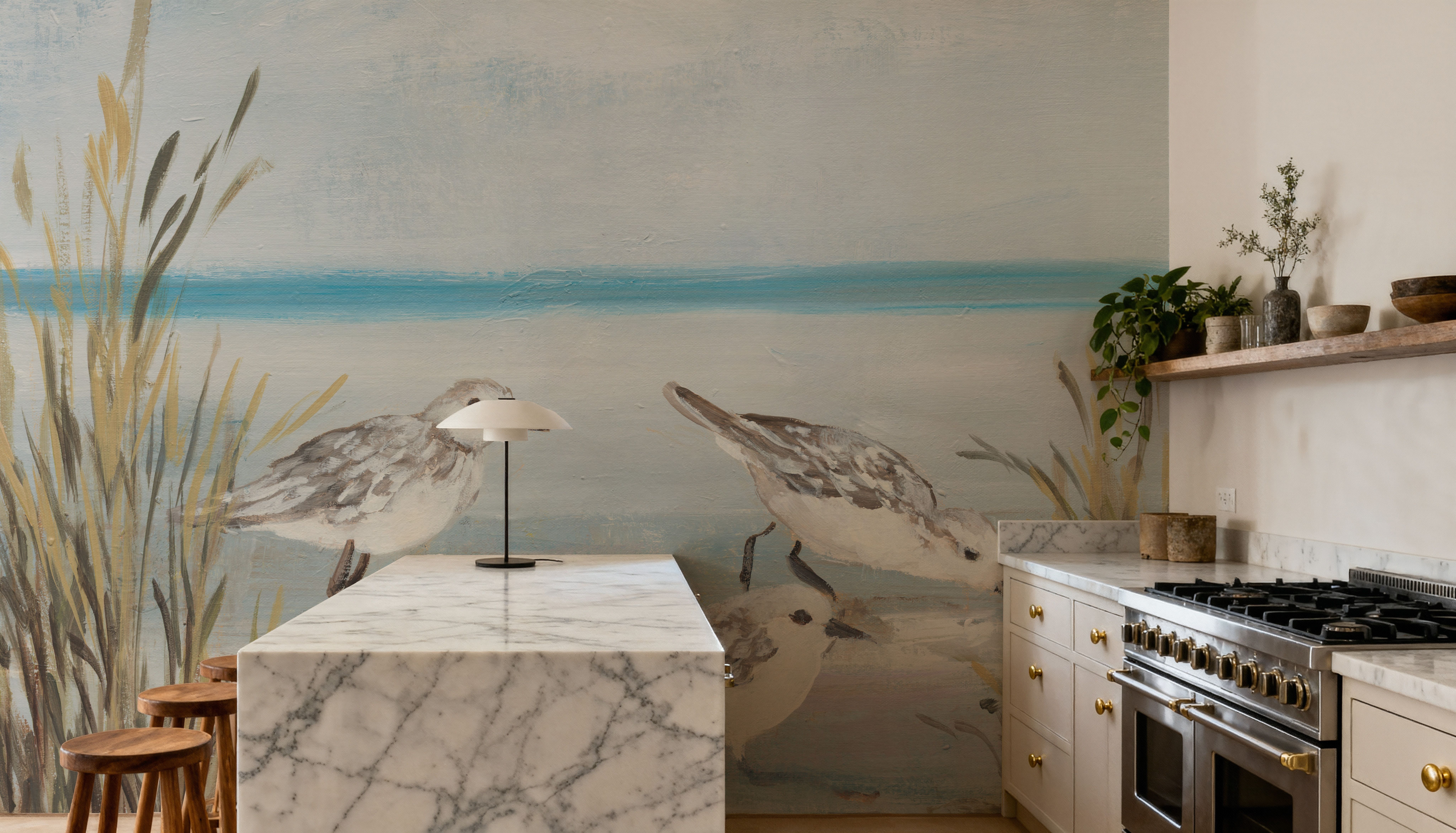Beach Birds II, Tapet