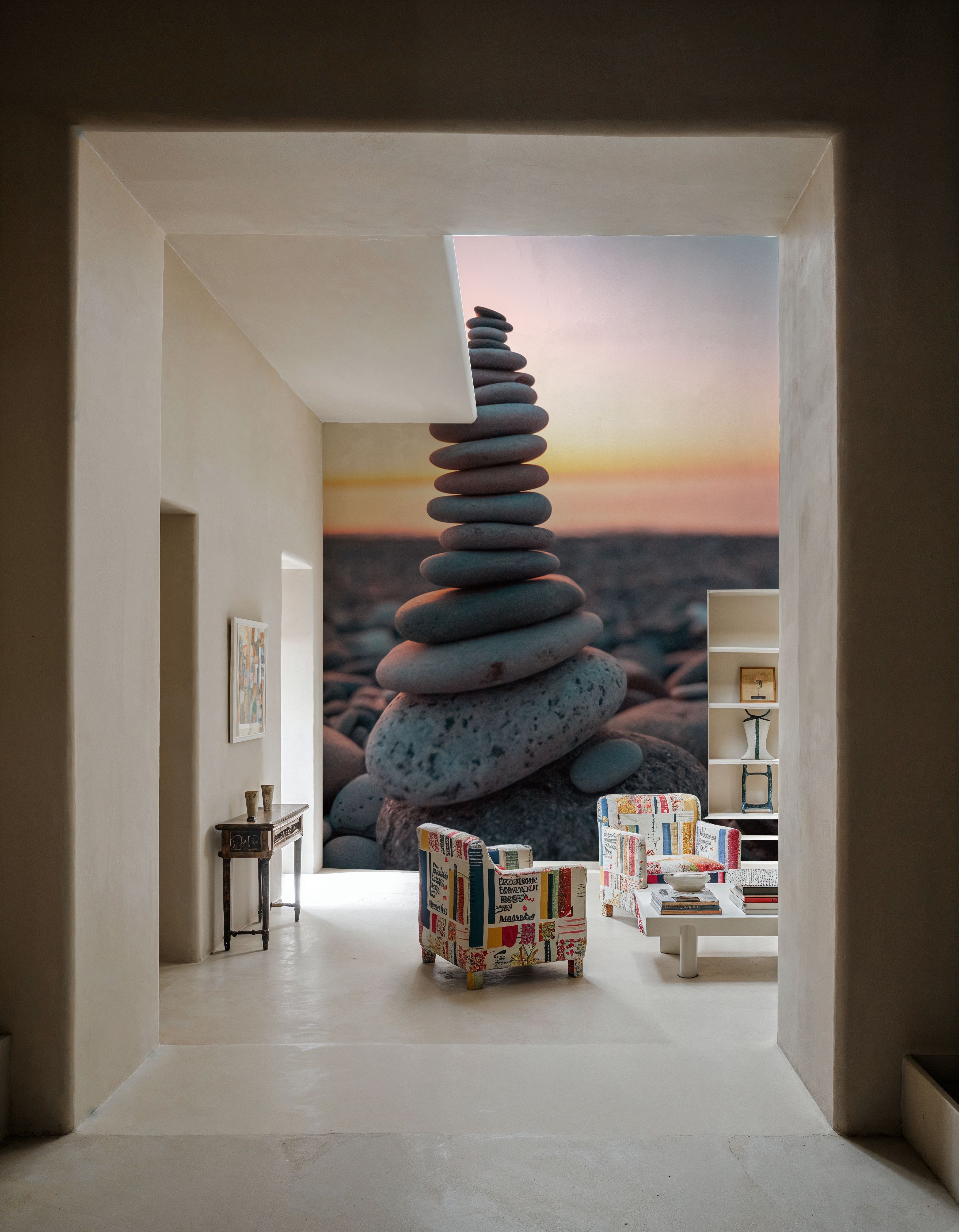 Zen Tower in Sunset