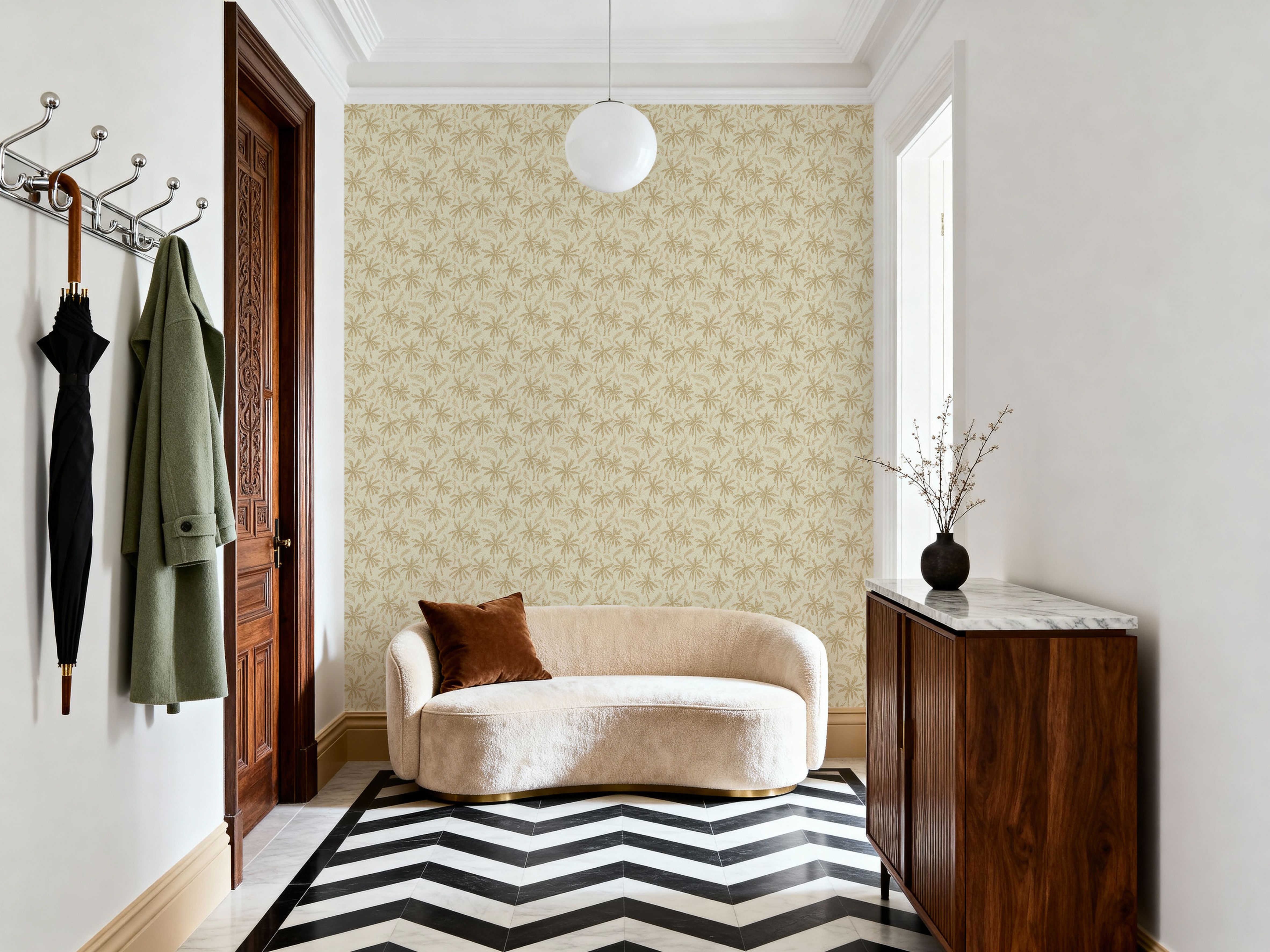 Coastal Palms, Beige