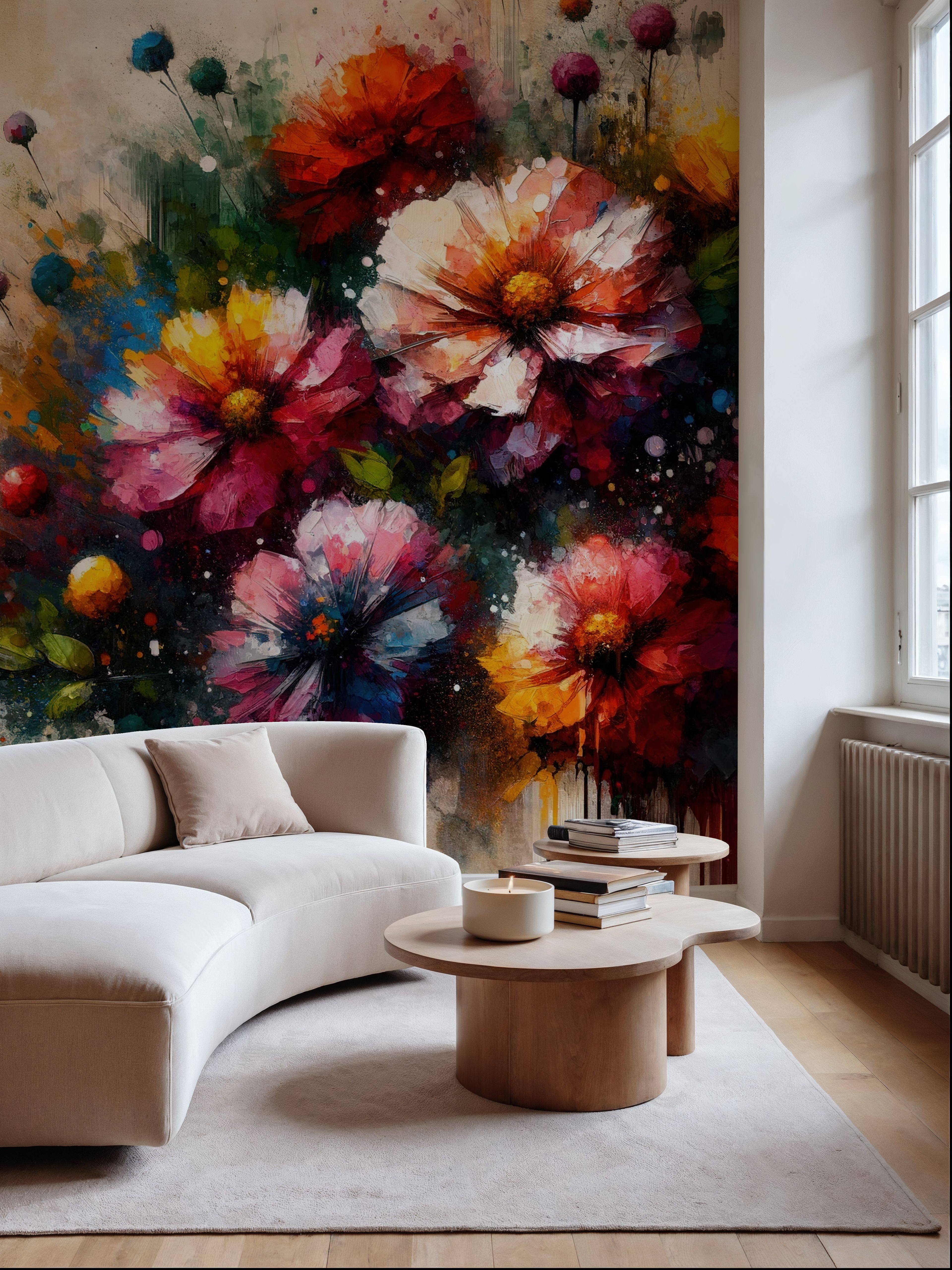 Watercolor Colorful Garden