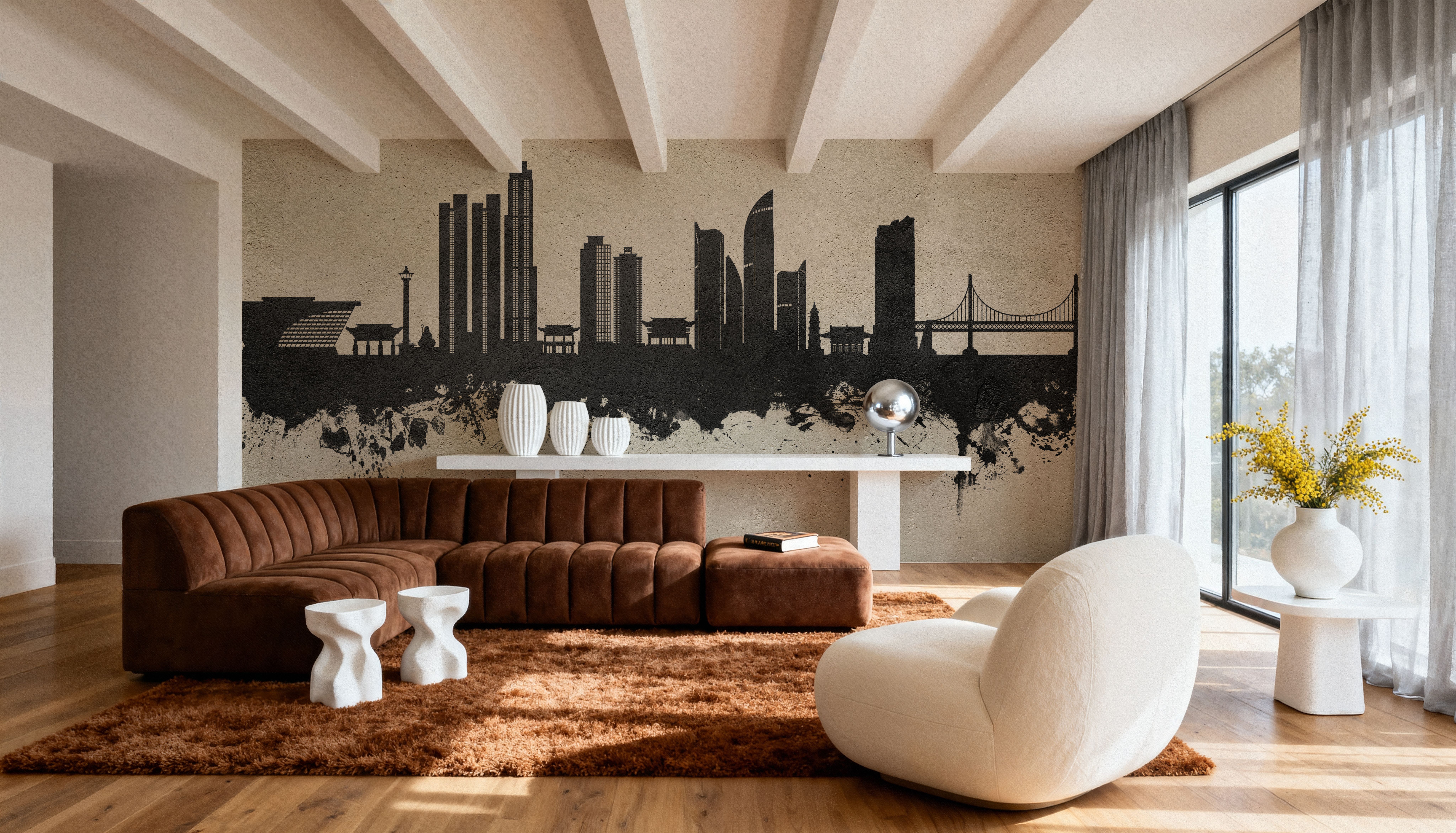 Busan South Korea Skyline Concrete