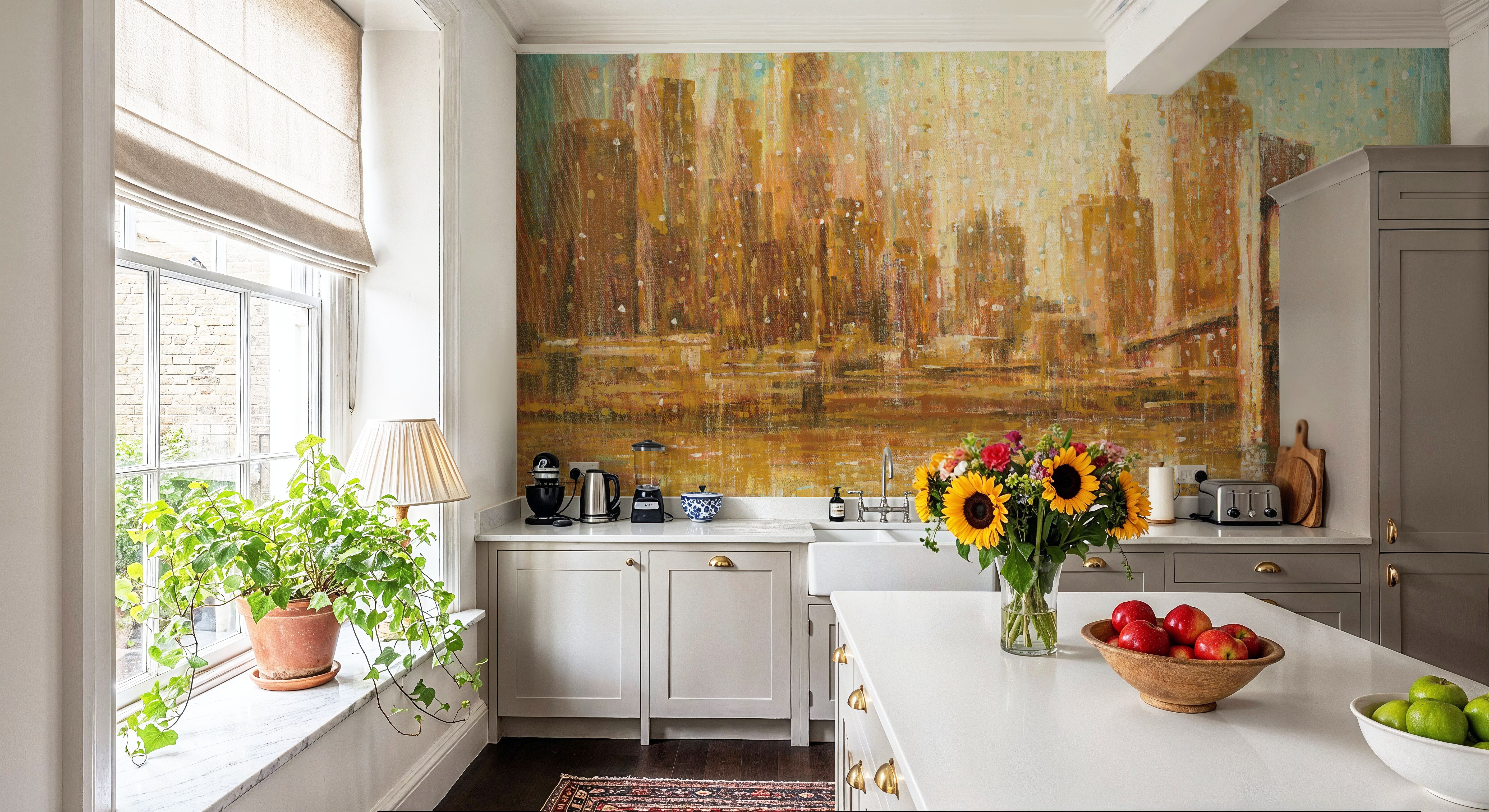 Champagne City, Papier peint