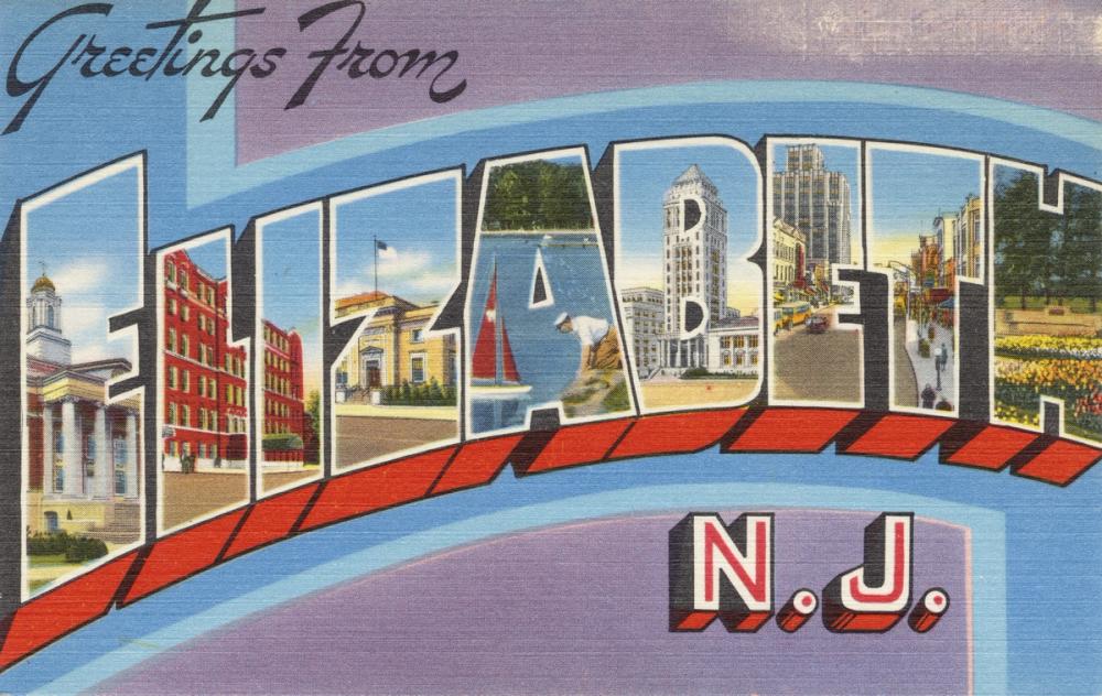 Greetings from Elizabeth - Screenprint Postcard