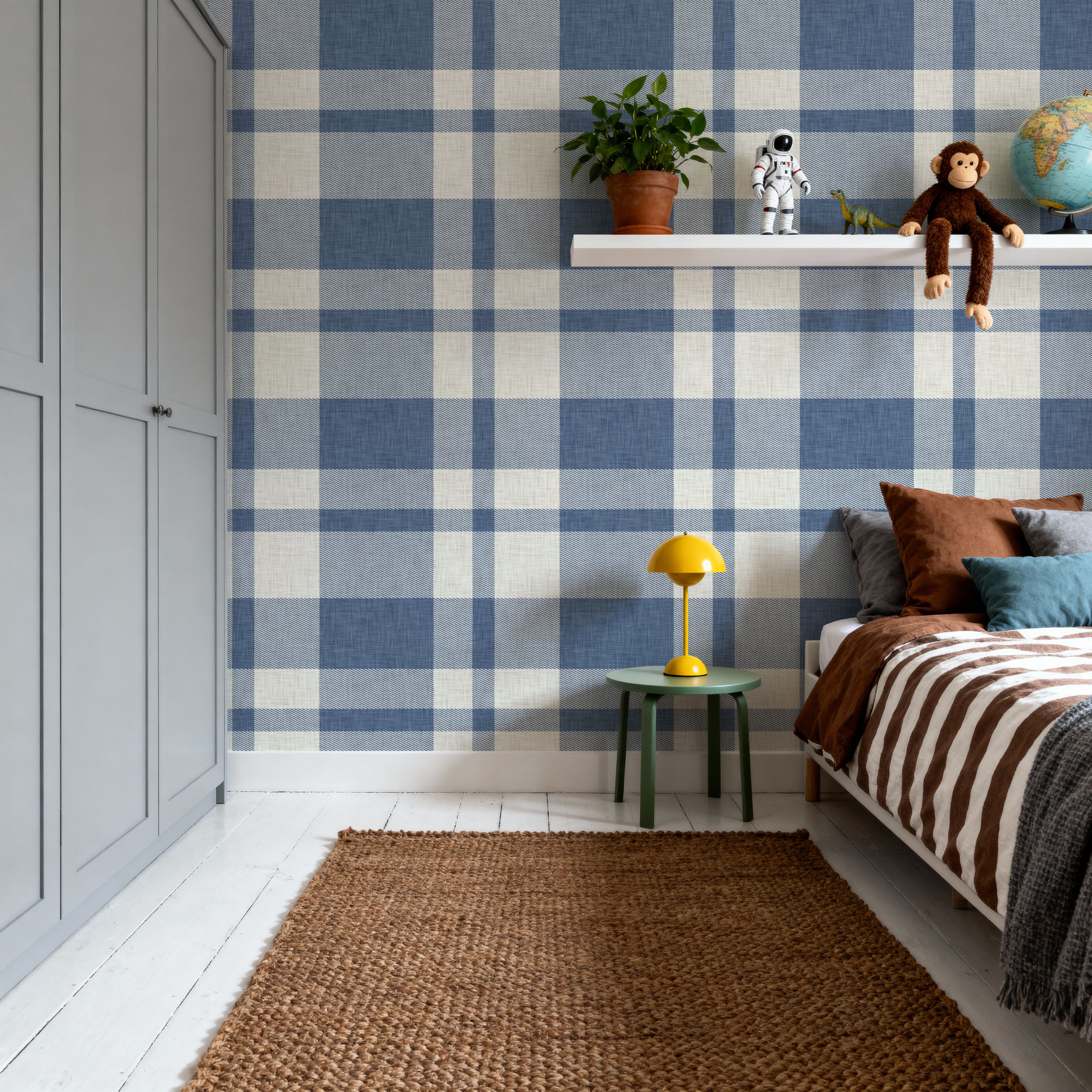 Tartan Flax, Wallpaper