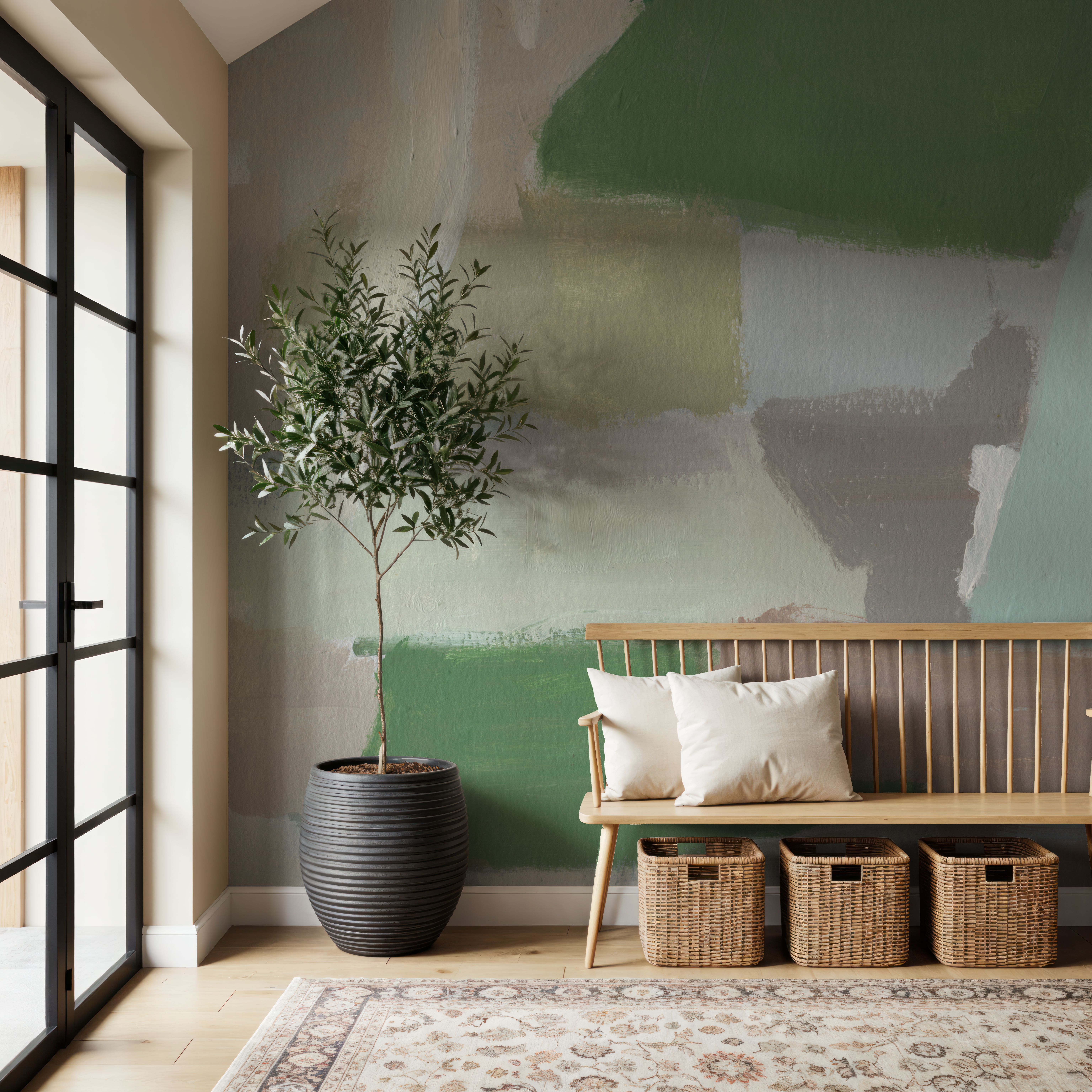 Spring Green Abstract