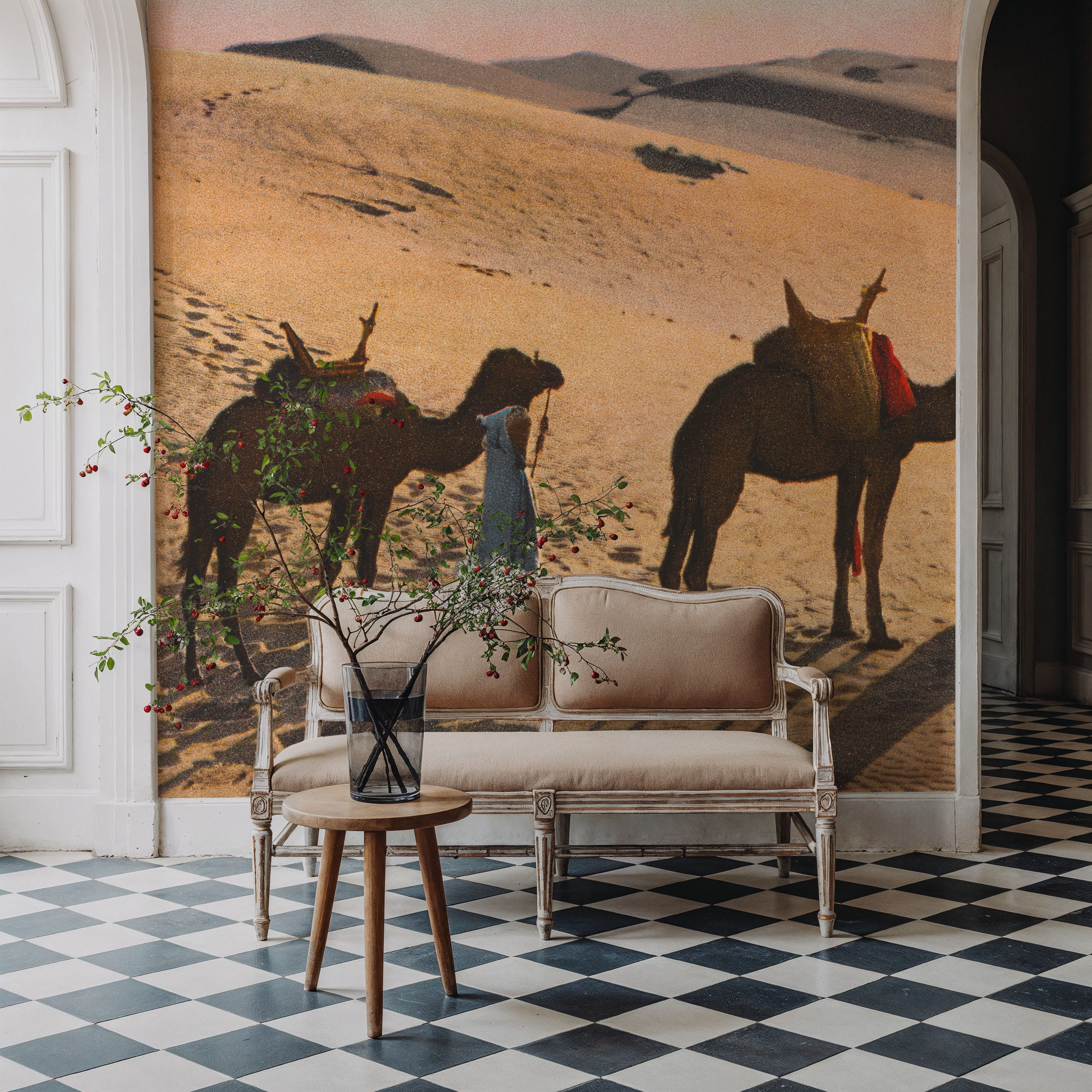 Desert Crossing Postcard - Screenprint