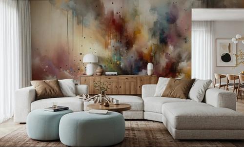 Abstract Journey in Earthy Colors