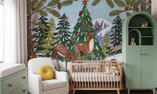 Animal Winter Scene